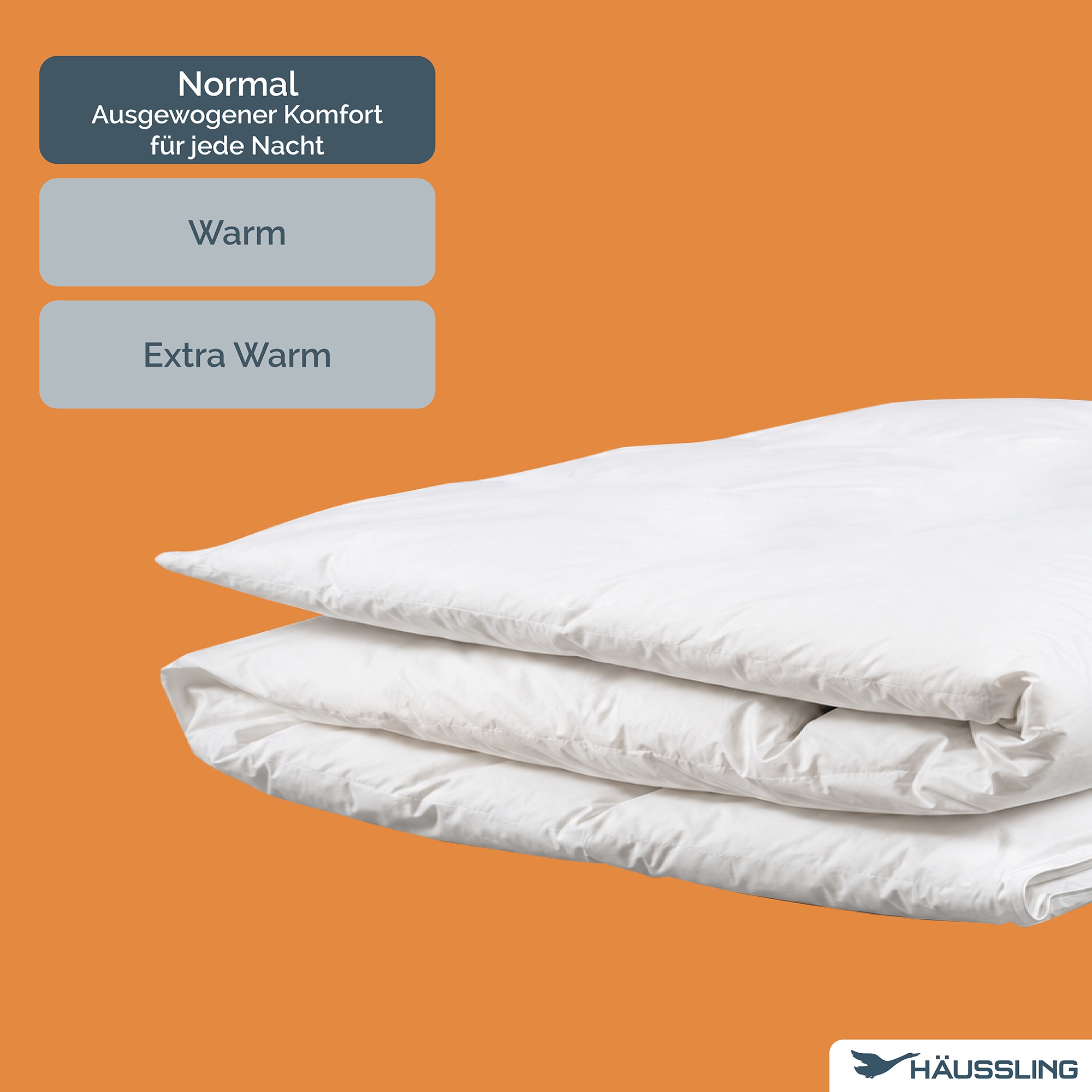 Haeussling Couette en duvet »Hygge Home, Bettdecken für Sommer und Winter, Ganzjahresdecke, Decke« normal Füllung nouveau duvet blanc 90 et 10 plumes classe 1 1 cuis tlg. couette 135x200 cm, 155x220 cm & autres tailles