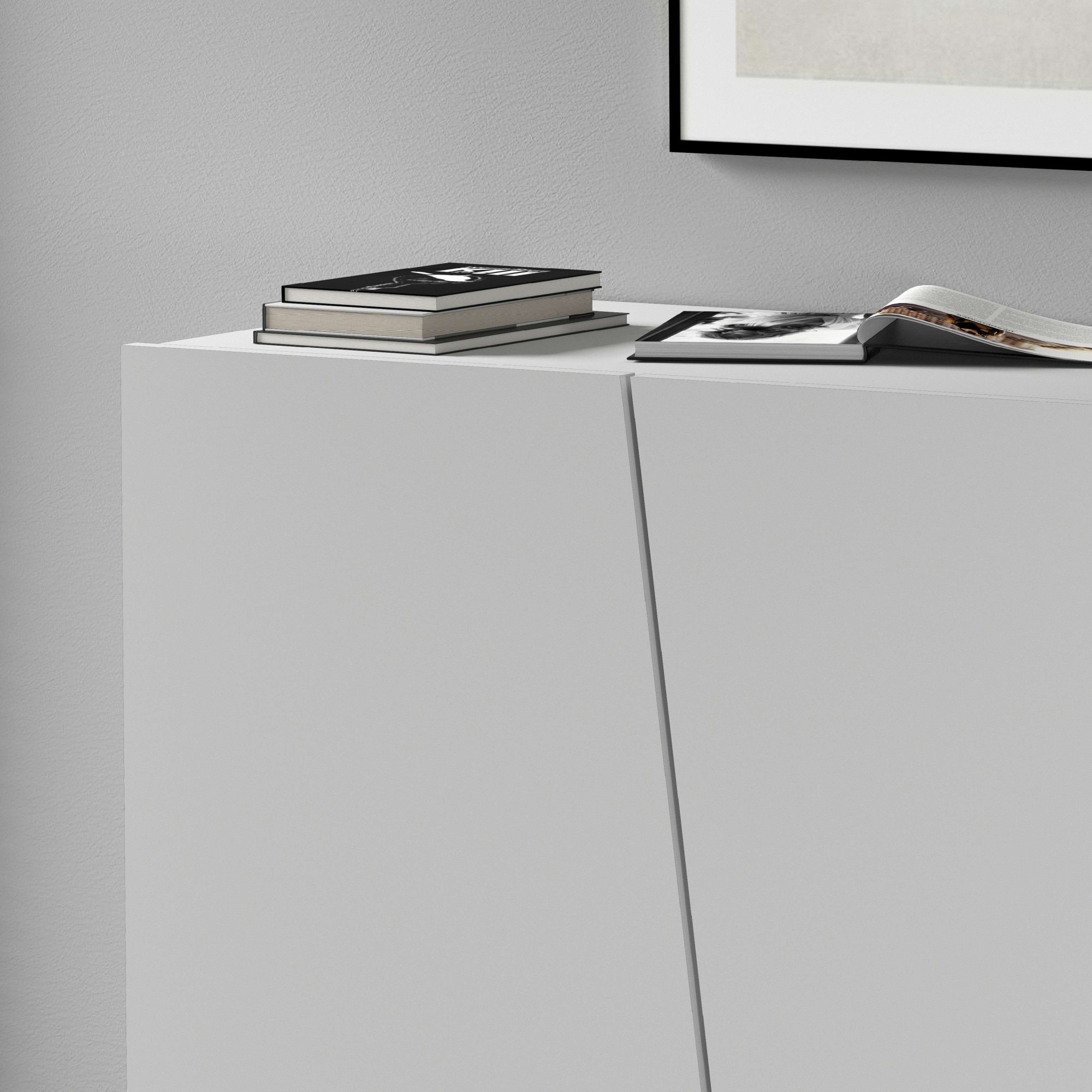 Home affaire Aktenschrank »Vega, Mehrzweckschrank, Büroschrank, mit 2 Türen« & verstellbaren Einlegeböden, Höhe 86 oder 166 cm, Made in Italy