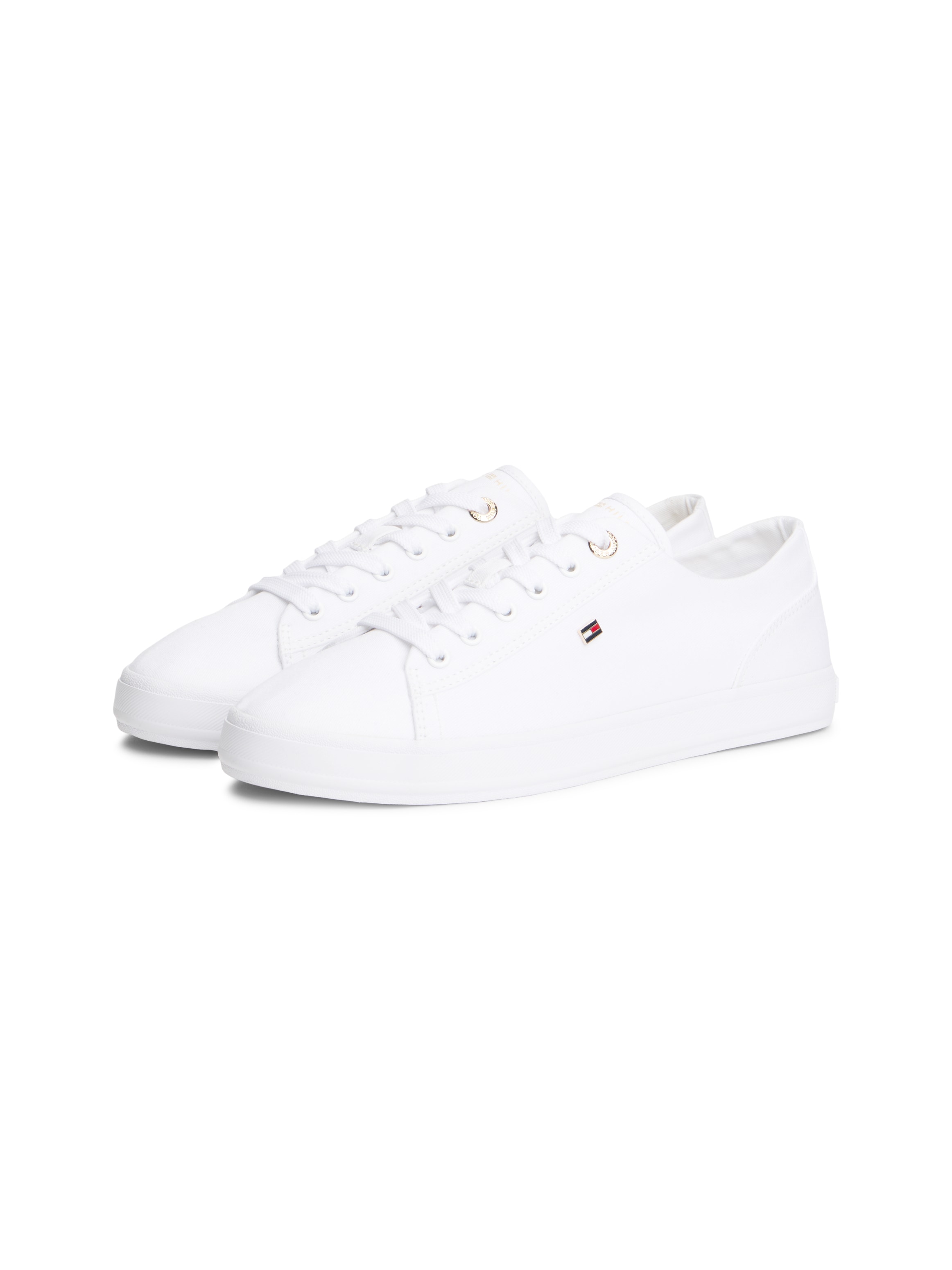 Image of Tommy Hilfiger Plateausneaker "TH FOXING SNEAKER CANVAS" Freizeitschuh, Halbschuh, Schnürer mit Logostickerei - schmale Form
