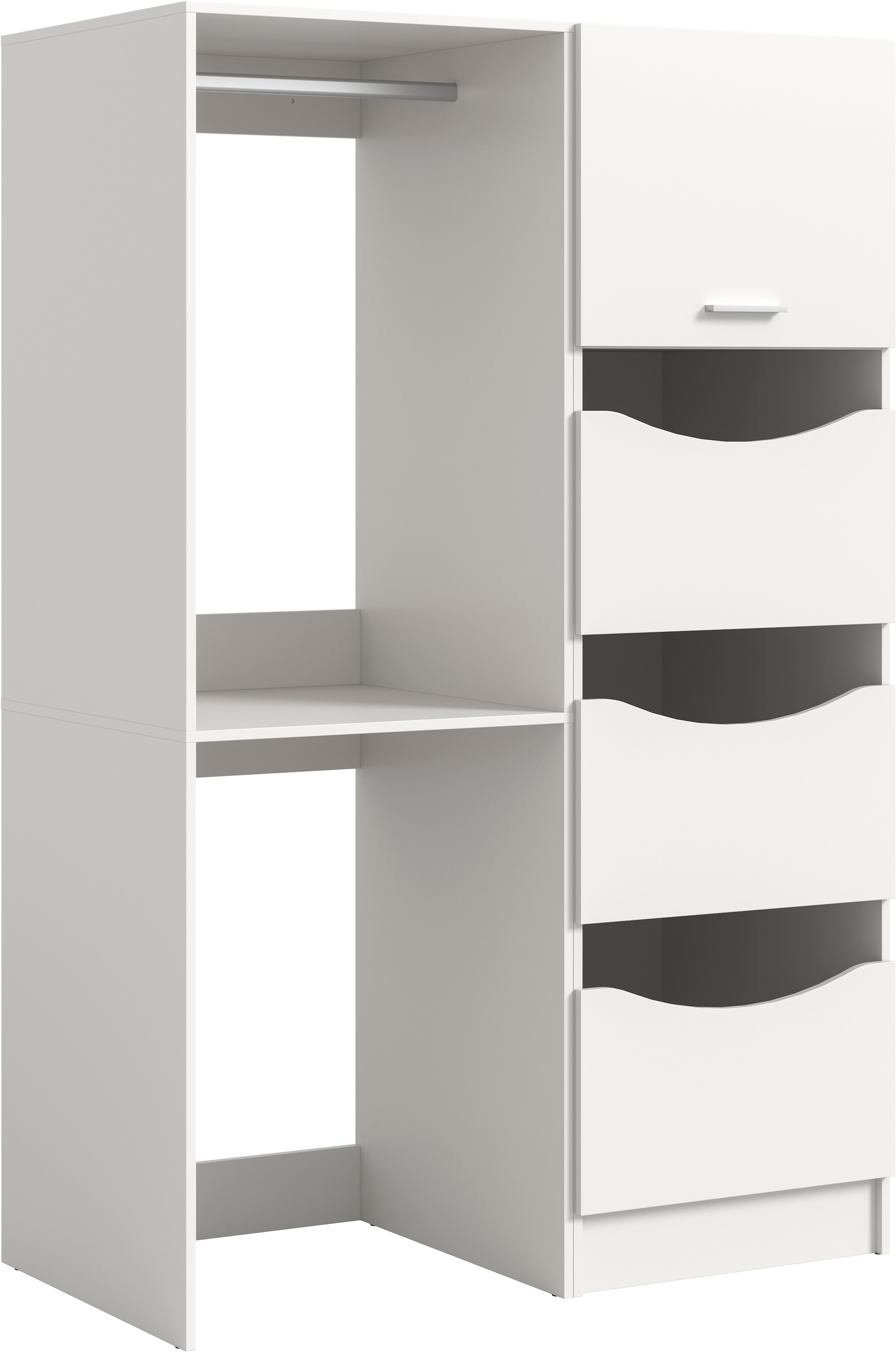 welltime Ensemble de meubles de salle de bain »FALAS, TOPSELLER!, 2-teilig, Hauswirtschaftsraum Set, Breite 126 cm« Set, bestehend aus: 1x Waschmaschinenumbauschrank & 1x Wäscheschrank, 2 cuis tlg.