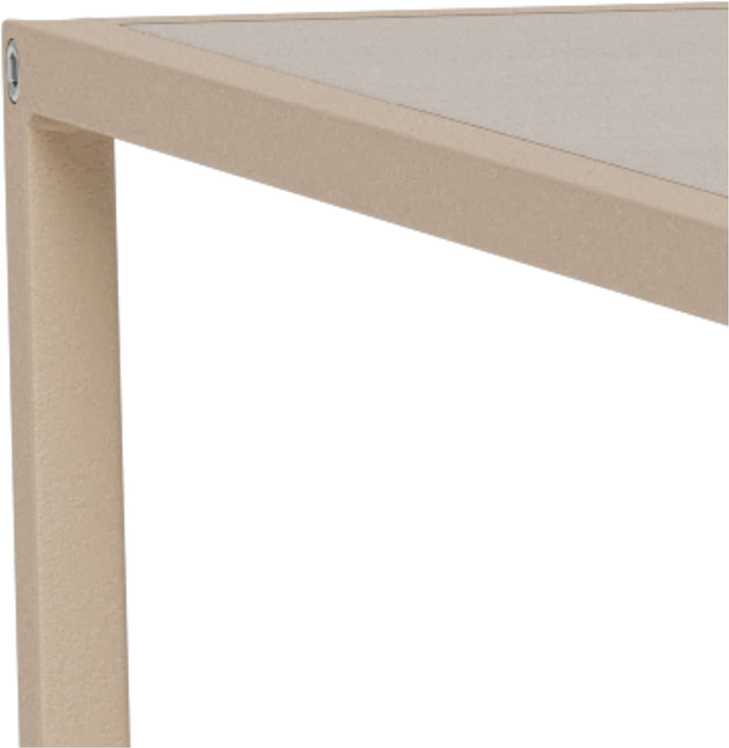 ACTONA GROUP Table basse »Seaford Kaffeetisch, Wohnzimmertisch« table basse rectangulaire, grise, avec structure en acier, 100x50x40 cm