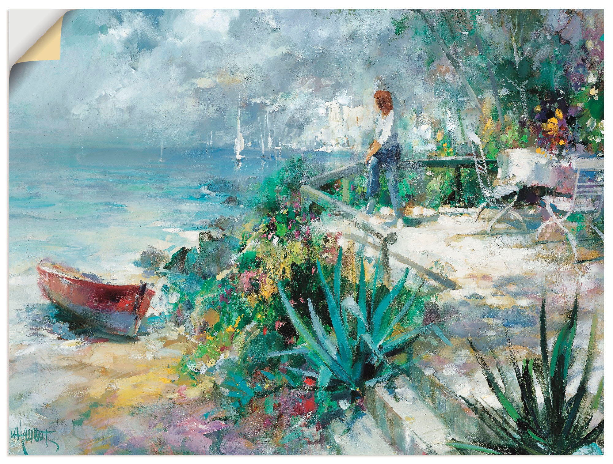 Image of Artland Wandbild »Hoffnung am Horizont«, Küste, (1 St.), in vielen Grössen & Produktarten -Leinwandbild, Poster, Wandaufkleber / Wandtattoo auch für Badezimmer geeignet bei Ackermann Versand Schweiz