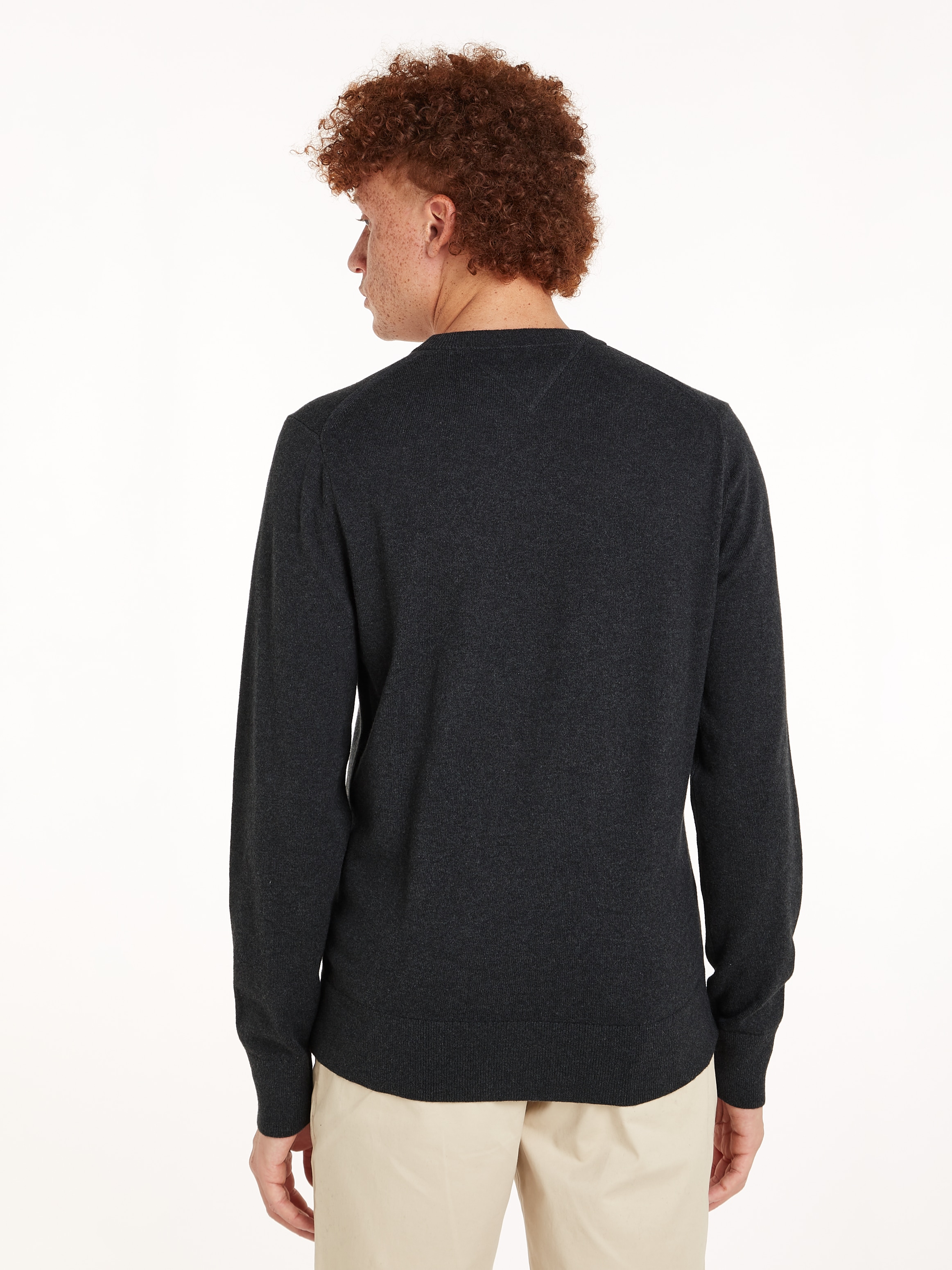 Tommy Hilfiger Pull à col rond »PIMA ORG CTN CASHMERE CREW NECK«