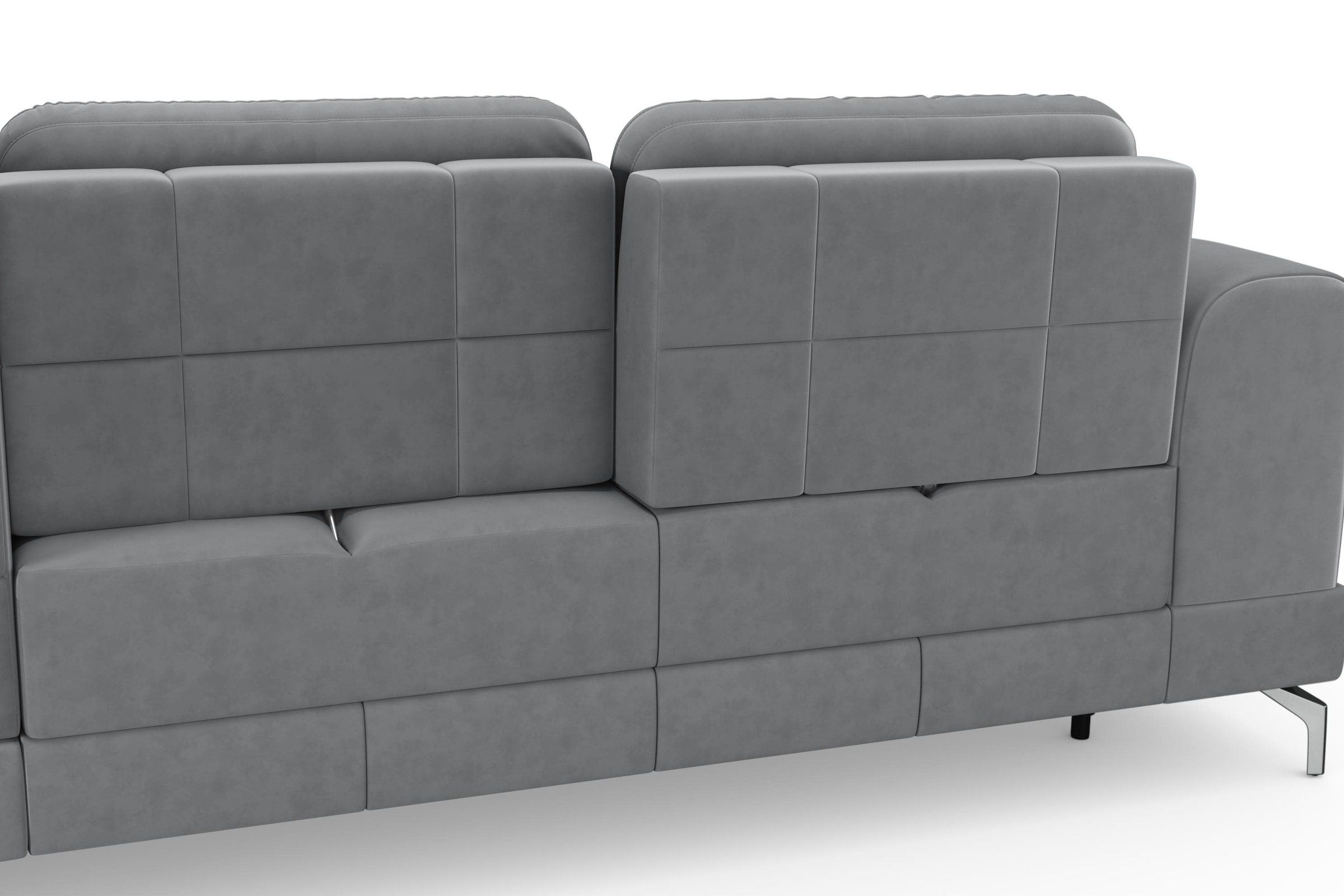 sit&more Ecksofa »Bendigo L-Form« inklusive Sitztiefenverstellung, Bodenfreiheit 12 cm, in 2 Fussfarben