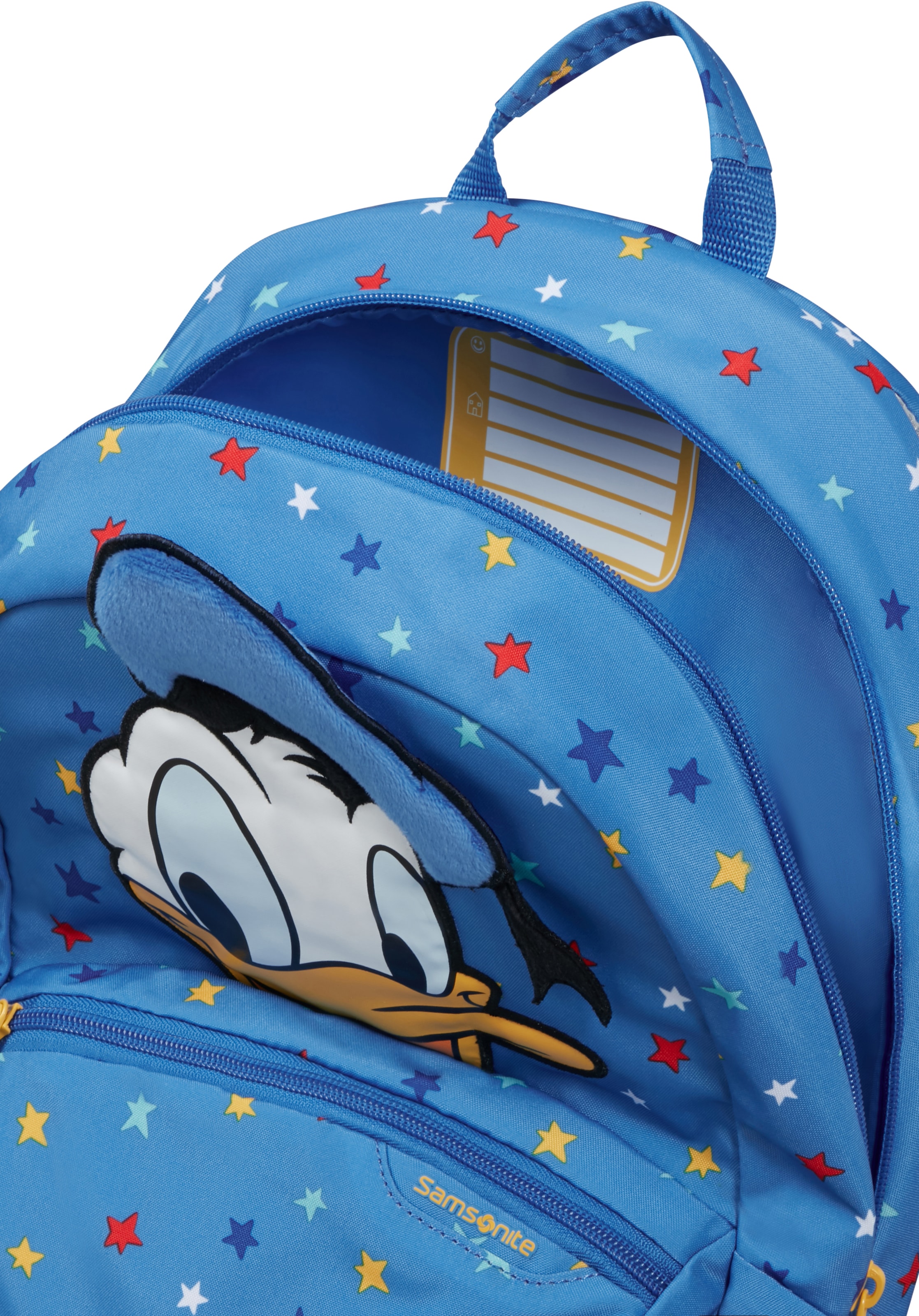 Samsonite Kinderrucksack »Disney Ultimate 2.0, S+, Donald Stars«, reflektierende Details, Freizeitrucksack für Kinder