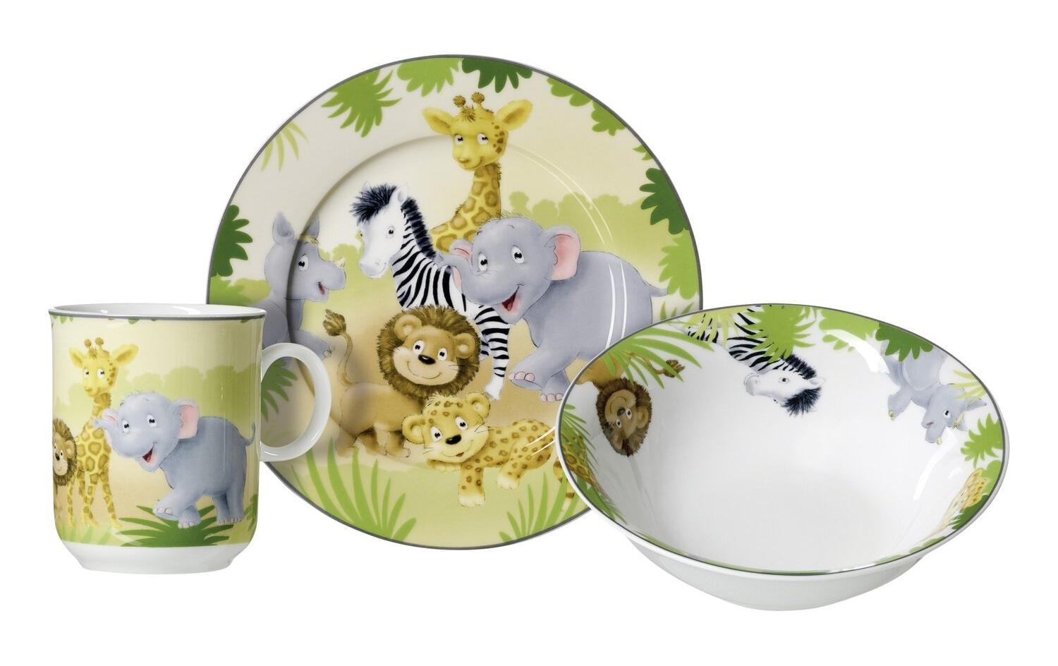 Image of Ritzenhoff & Breker Kindergeschirr-Set "Afrika 3-teilig"