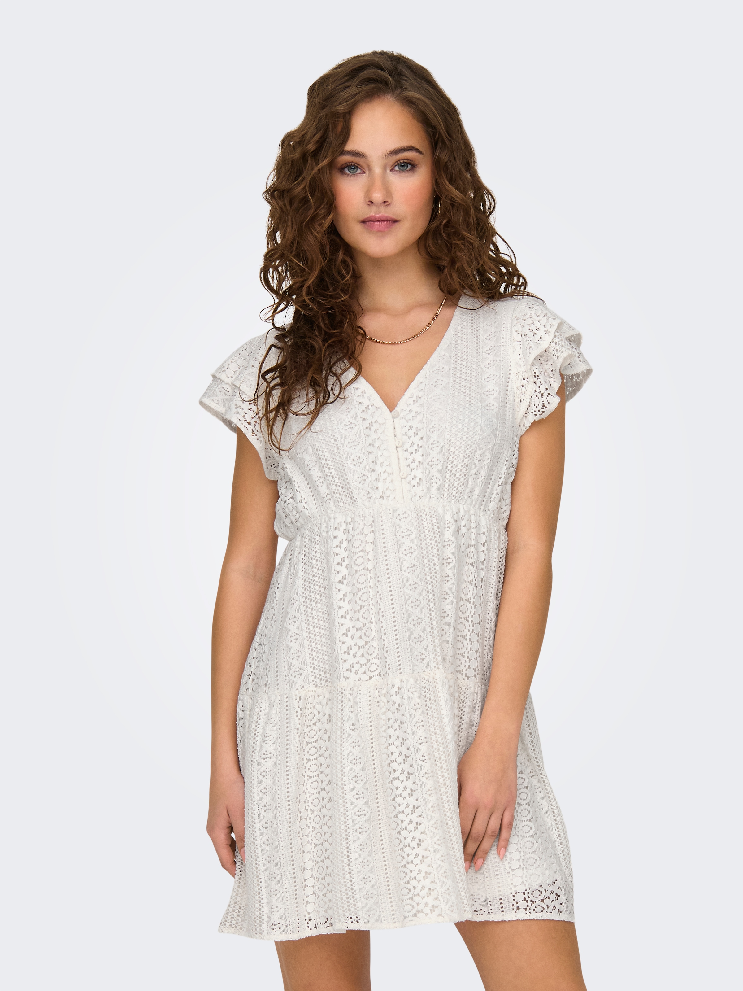 Image of ONLY Minikleid "ONLHELENA LACE CAPSL DRESS WVN NOOS" Sommerkleid