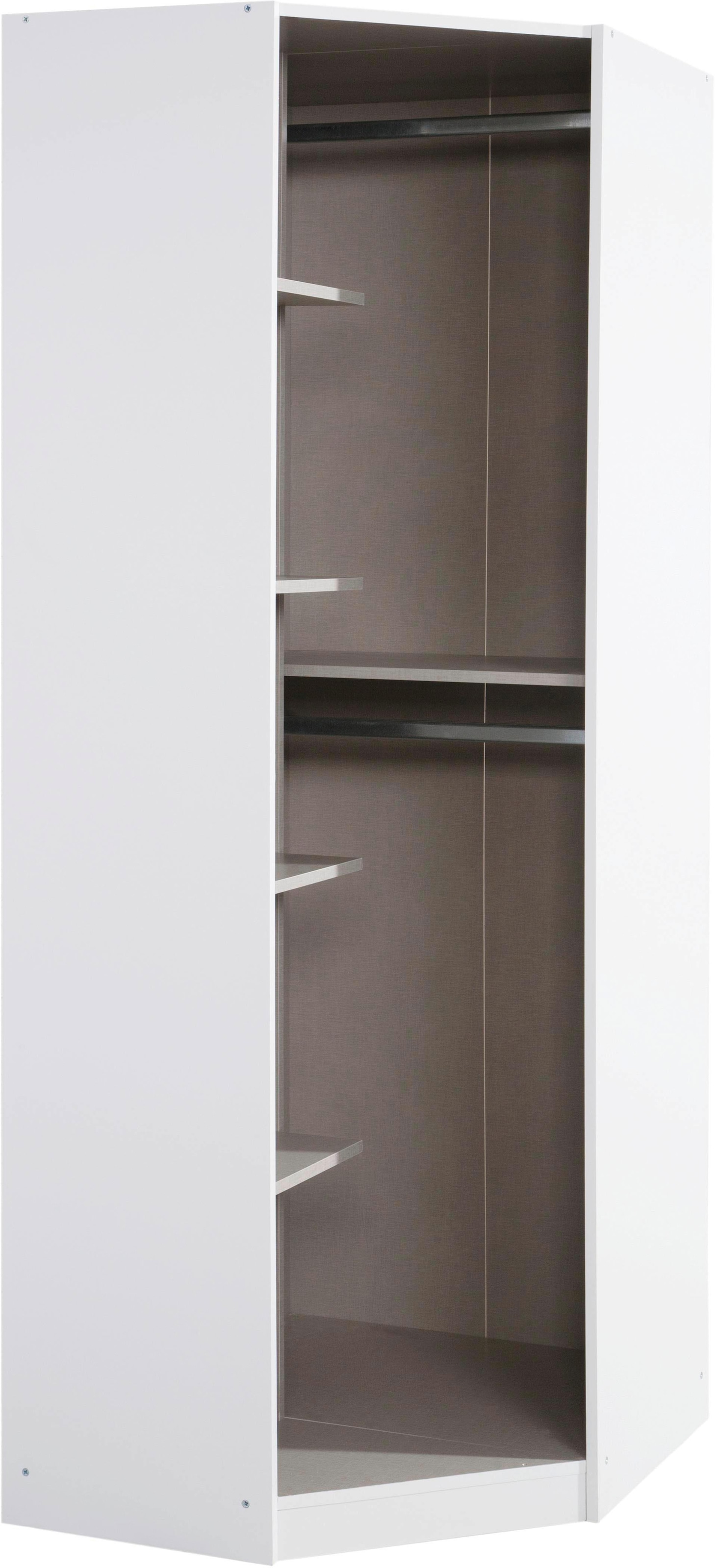 rauch Eckkleiderschrank »Kleiderschrank Schrank Garderobe Schlafzimmer Büroschrank BUCHHOLZ« Schenkelmass 85/72cm,  mit viel Stauraum und abschliessbarer Tür MADE IN GERMANY