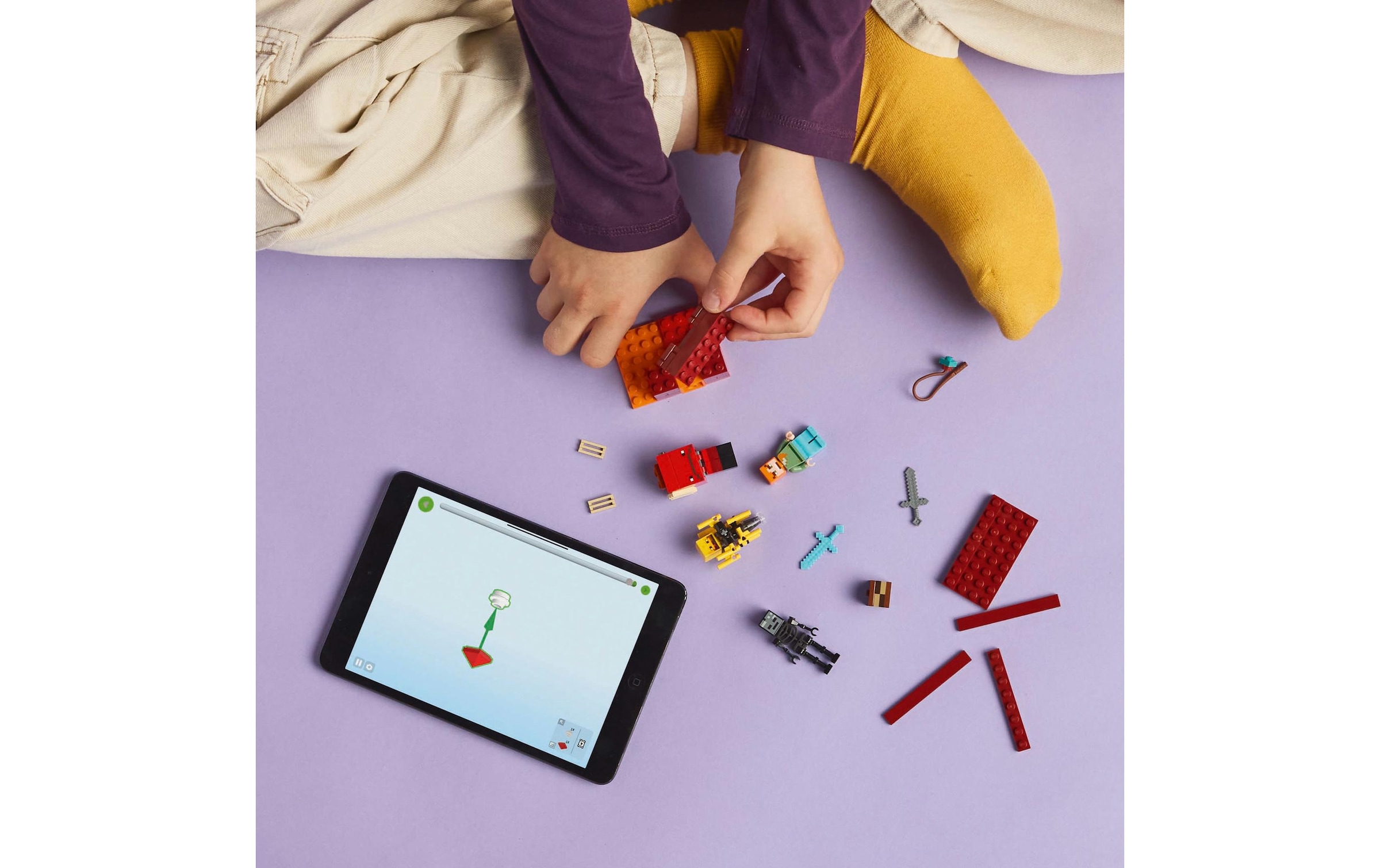 LEGO® Spielbausteine »Minecraft Das Lava-Duell im Nether 21266«