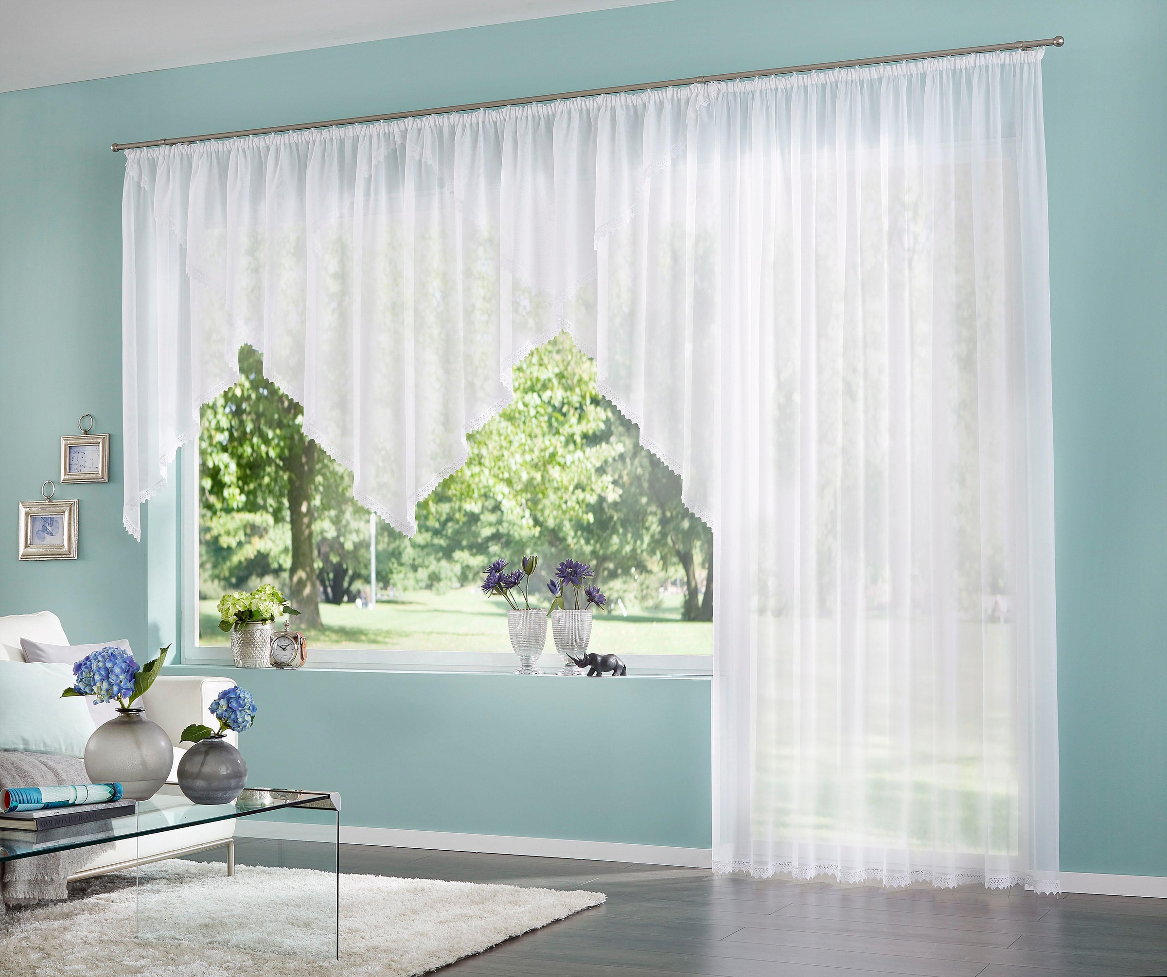 Image of GOODproduct Gardine "Missy" Kräuselband 1 Stk. tlg. Vorhang, Fertiggardine, Store, transparent