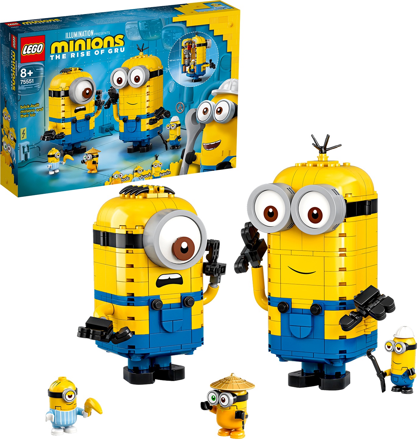 Image of LEGO® Konstruktionsspielsteine »Minions-Figuren Bauset mit Versteck (75551), LEGO® Minions«, (876 St.), Made in Europe bei Ackermann Versand Schweiz