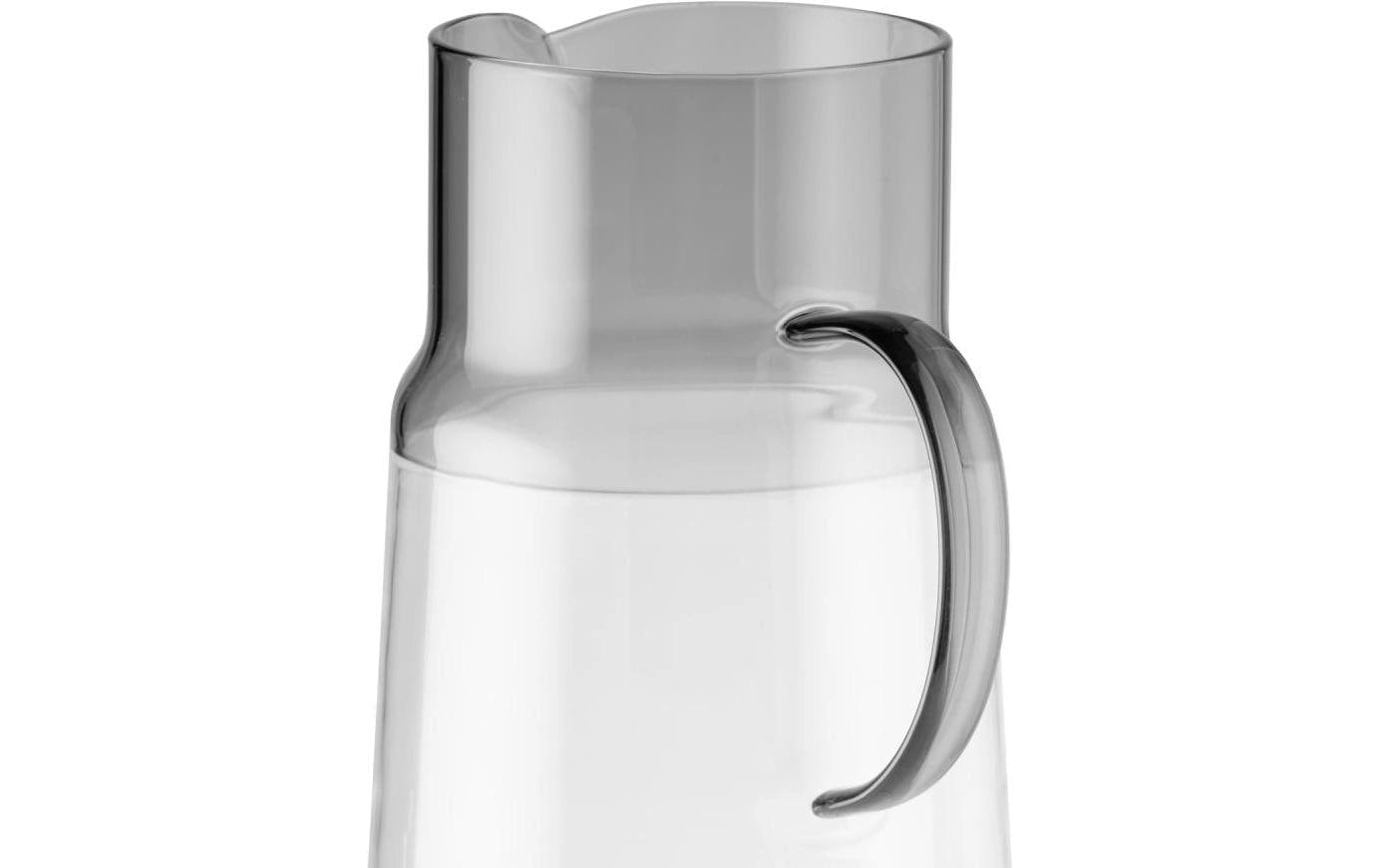 APS Wasserkaraffe »Ø 13 cm, H: 23 cm, 2 Liter , Glas, Polypropylen, Silikon« Deckel aus 18/8 Edelstahl