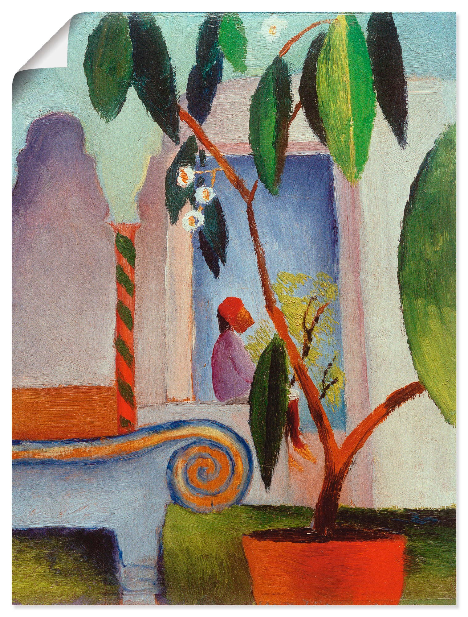 Image of Artland Wandbild »Arabisches Café«, Garten, (1 St.), in vielen Grössen & Produktarten -Leinwandbild, Poster, Wandaufkleber / Wandtattoo auch für Badezimmer geeignet bei Ackermann Versand Schweiz