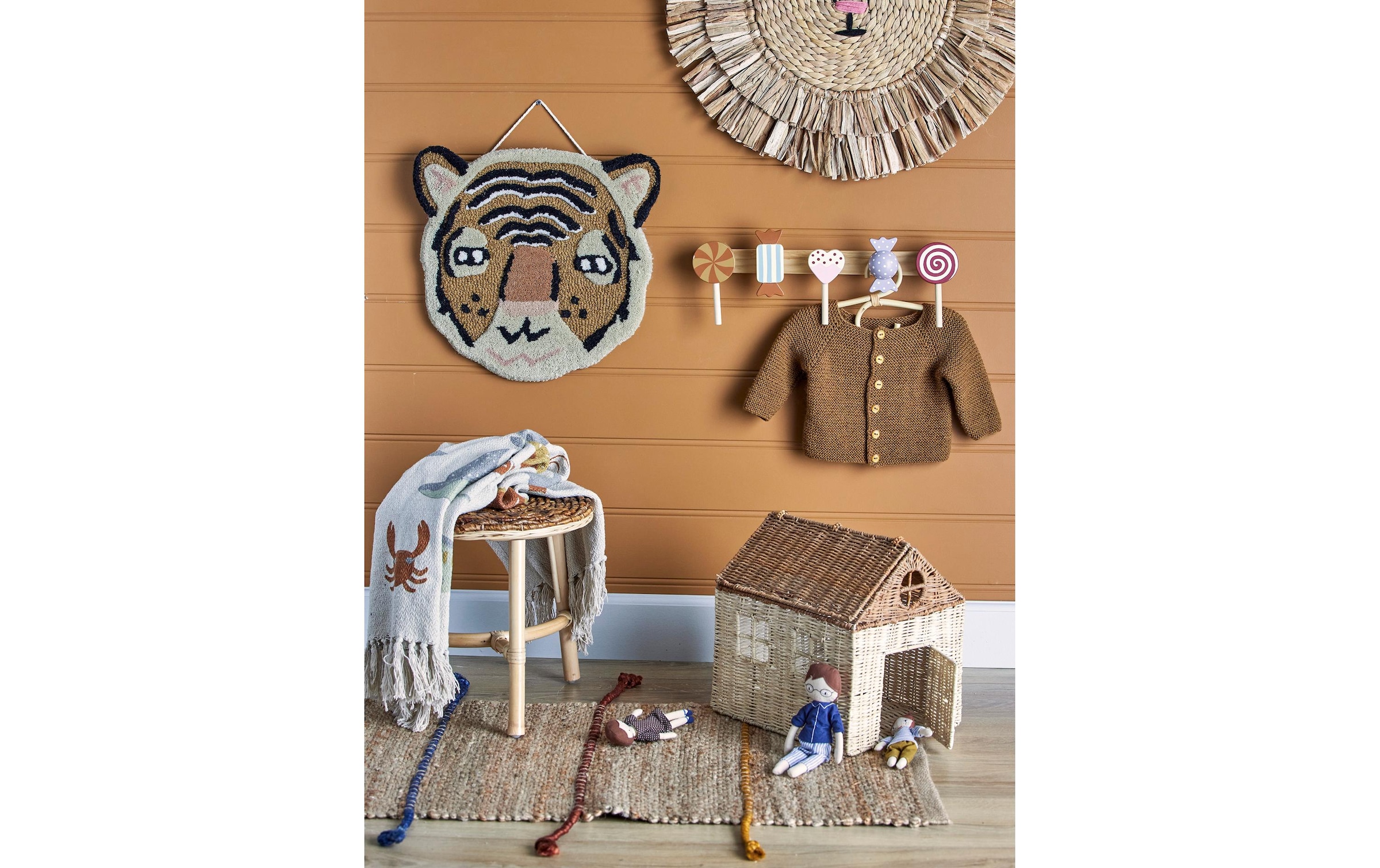 Bloomingville Garderobenleiste »Rudy 42 x 14 x7 cm MDF«