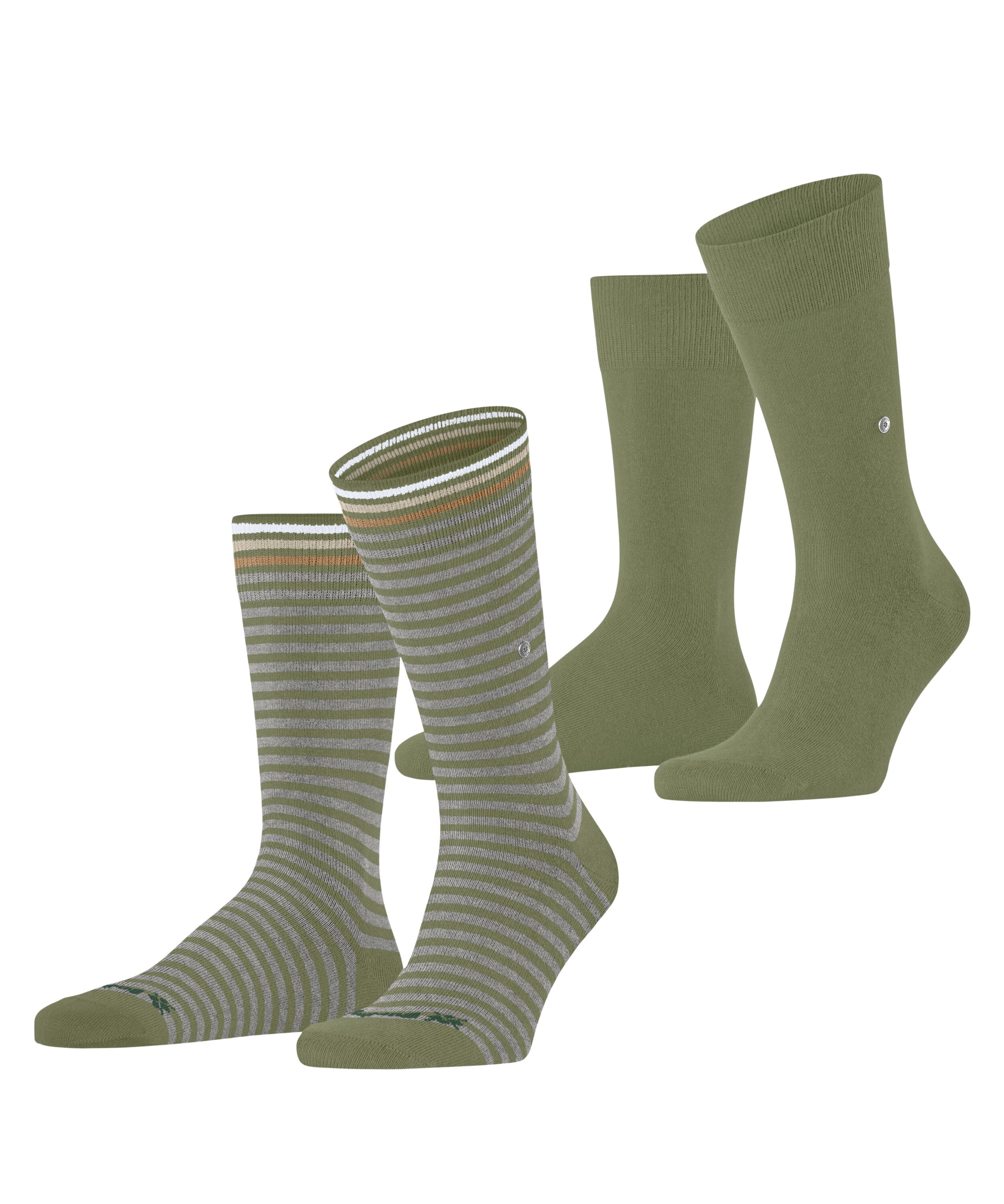 Burlington Socken »Everyday Stripe« 2 Paar,  Einheitsgrösse 40-46, gestreift und unifarben