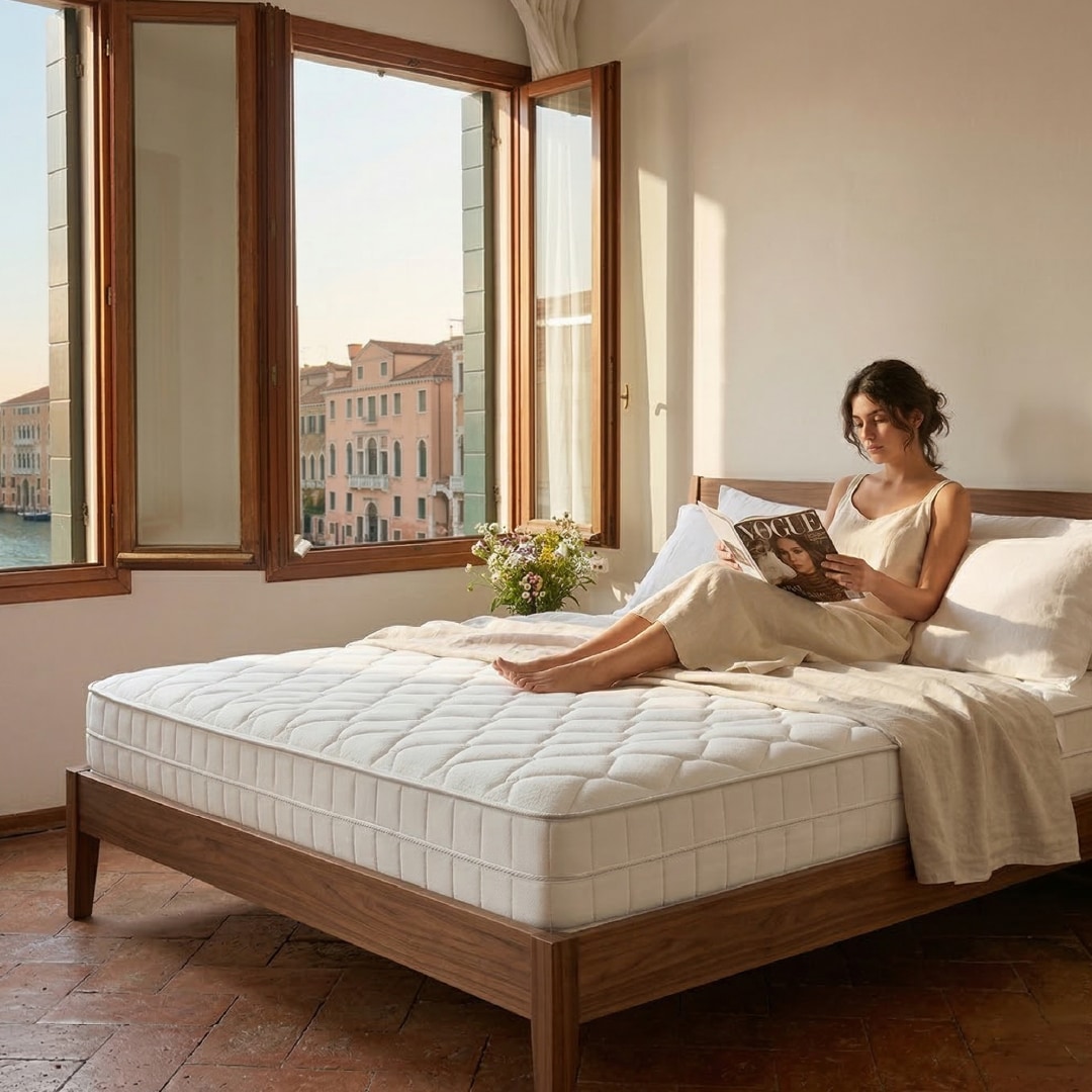 DI QUATTRO Matelas mousse confort »Matratze Airy Form 15, Matratze in verschiedenen Grössen erhältlich« 15 cm hoch Raumgewicht: 28 kg/m³ 1 cuis tlg. Die Matratze, die atmet. Besonders atmungsaktiver Kern. Top bewertet.