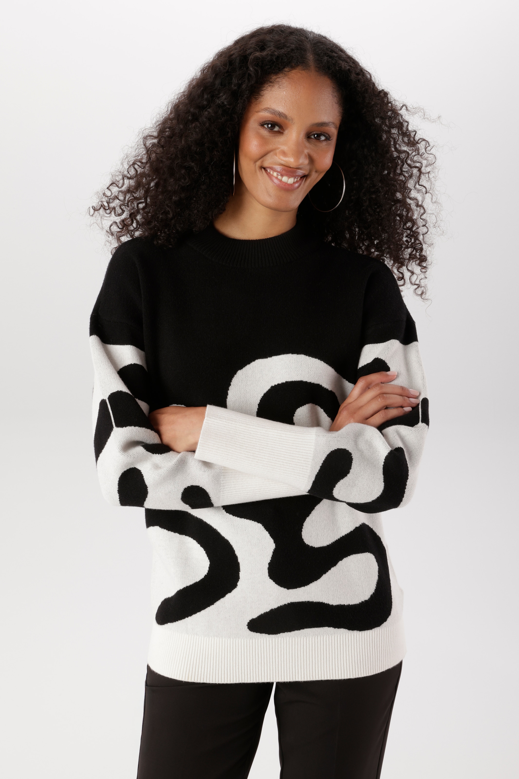Image of Aniston SELECTED Strickpullover mit modisch kurzem Stehkragen - NEUE KOLLEKTION