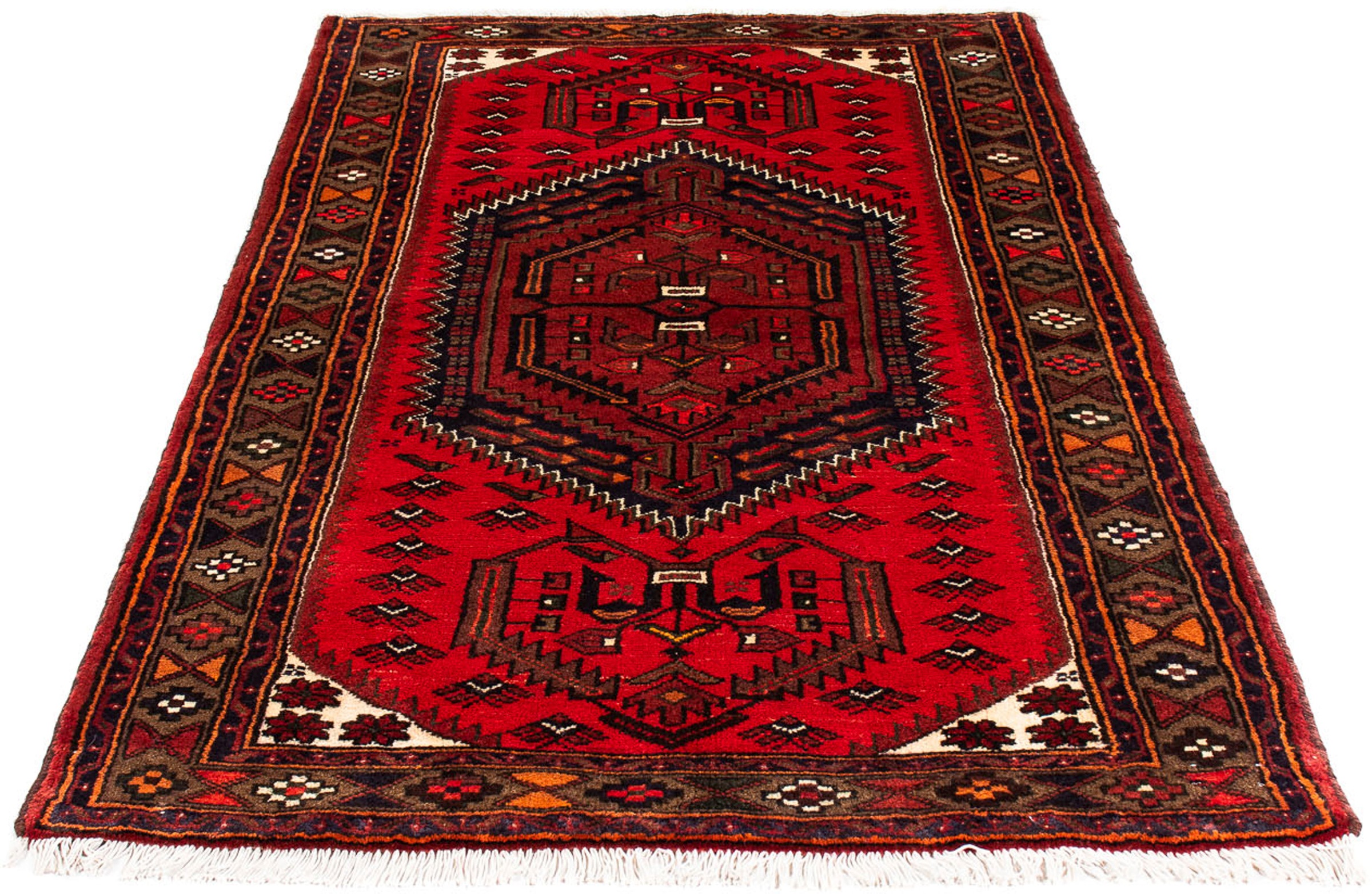 Image of morgenland Orientteppich »Perser - Nomadic - 165 x 102 cm - dunkelrot«, rechteckig, 10 mm Höhe, Wohnzimmer, Handgeknüpft, Einzelstück mit Zertifikat bei Ackermann Versand Schweiz