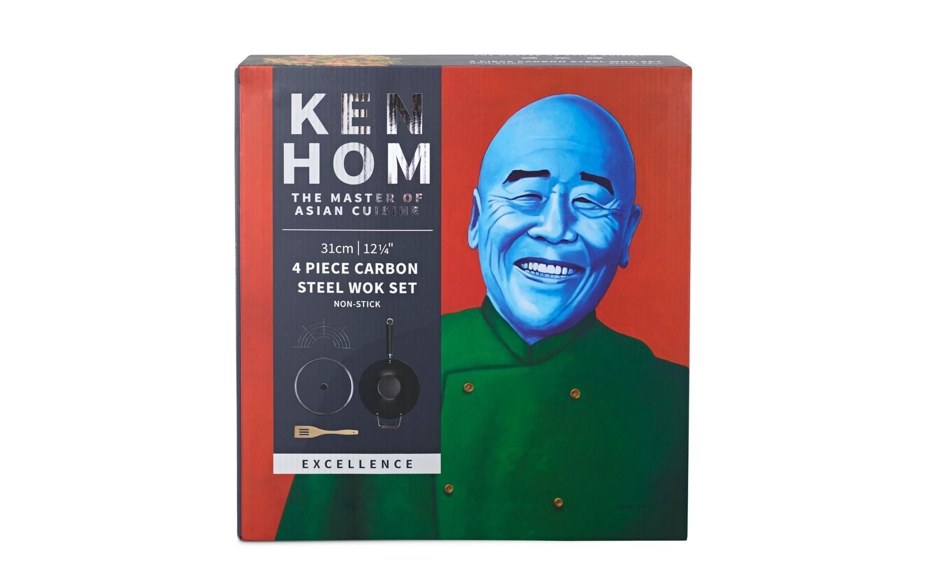 KEN HOM Wok »Hom Excellence Wok Set Karbonstahl«