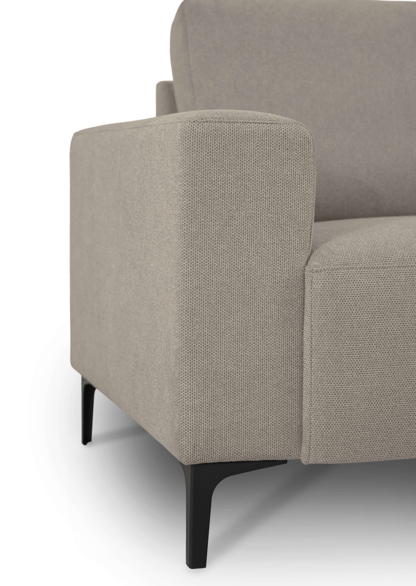 Home affaire Ecksofa »Tournon, L-Form, Breite 256 cm, Webstoff, Chenille«, Designsofa im nordischen Stil, Wellenunterfederung, Metallfüsse