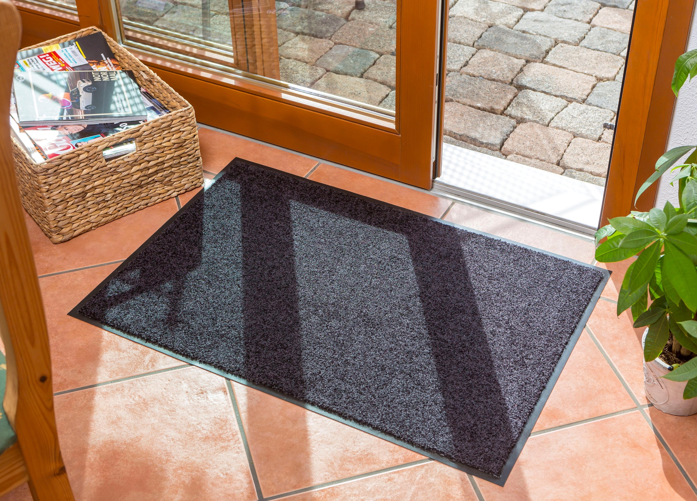 ASTRA Tapis de sol »Proper Tex 618« Rectangulaire 9 mm Höhe Schmutzfangmatte, auch als Läufer, waschbar, In -und Outdoor geeignet