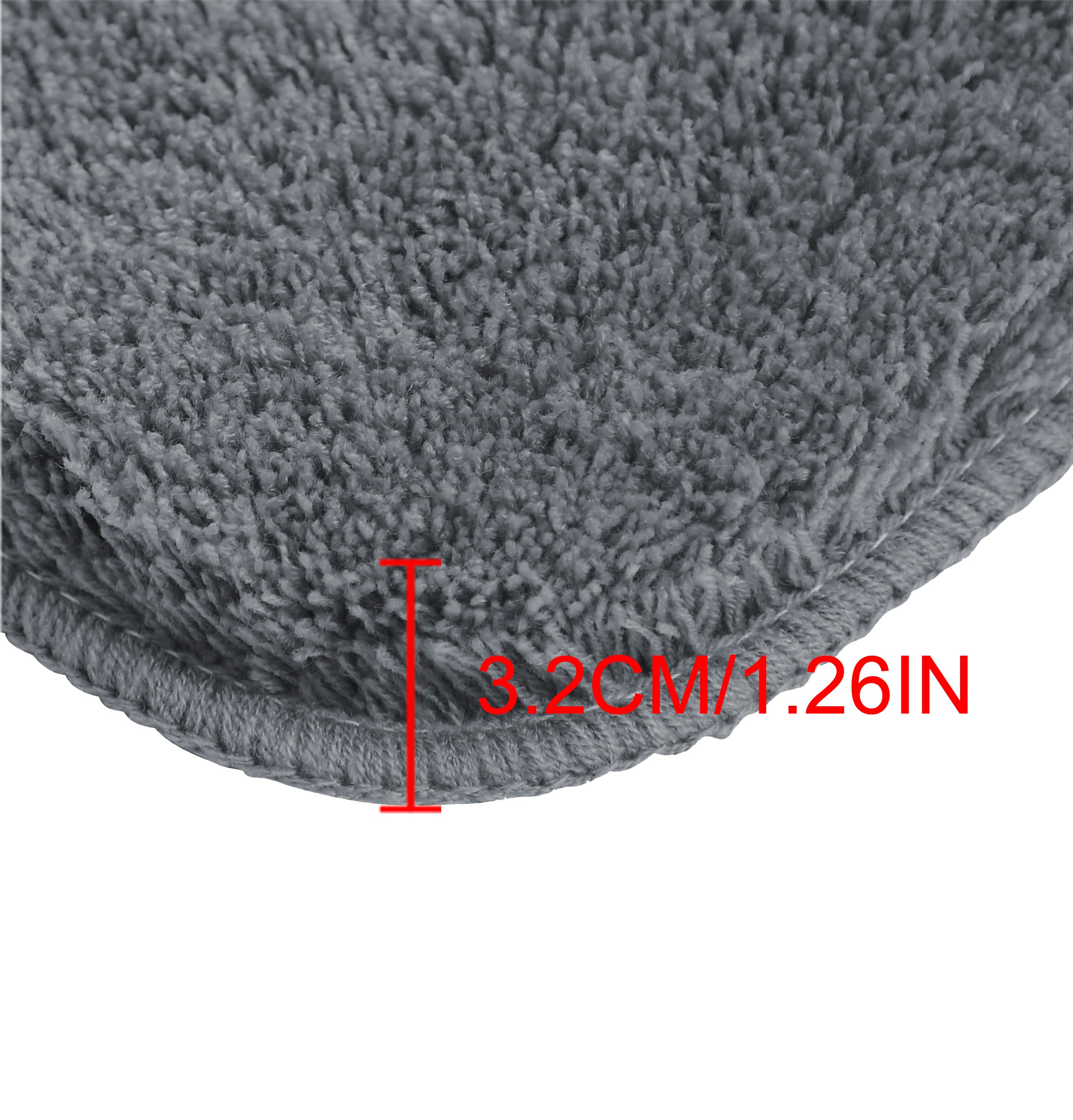 my home Badematte »Merida, Badvorleger, Badezimmer Teppich«, rutschhemmend beschichtet, fussbodenheizungsgeeignet-schnell trocknend-strapazierfähig, Badteppich, Uni Farben, rechteckig, rund & als 2-tlg. Set erhältlich