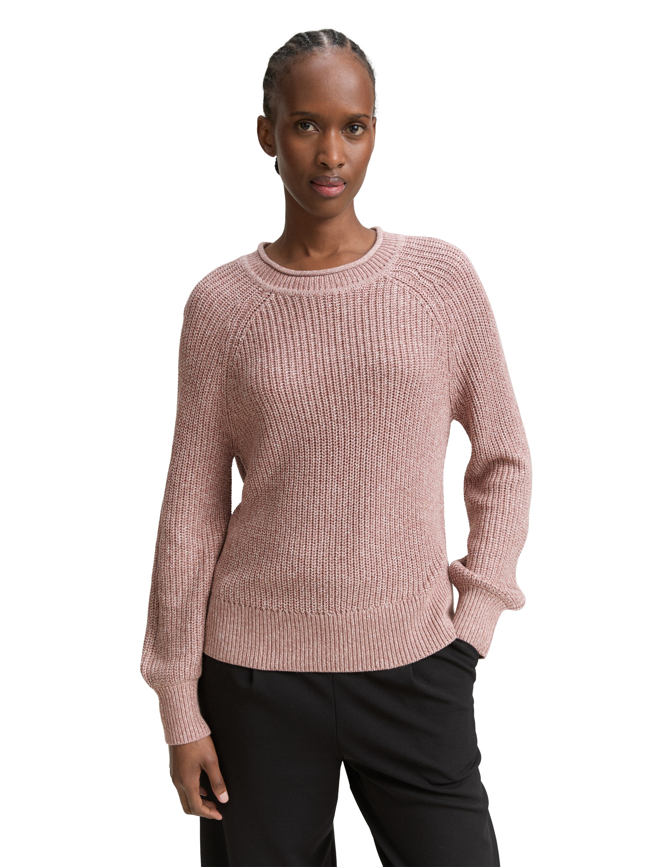 TOM TAILOR Denim Strickpullover, mit Strick-Struktur