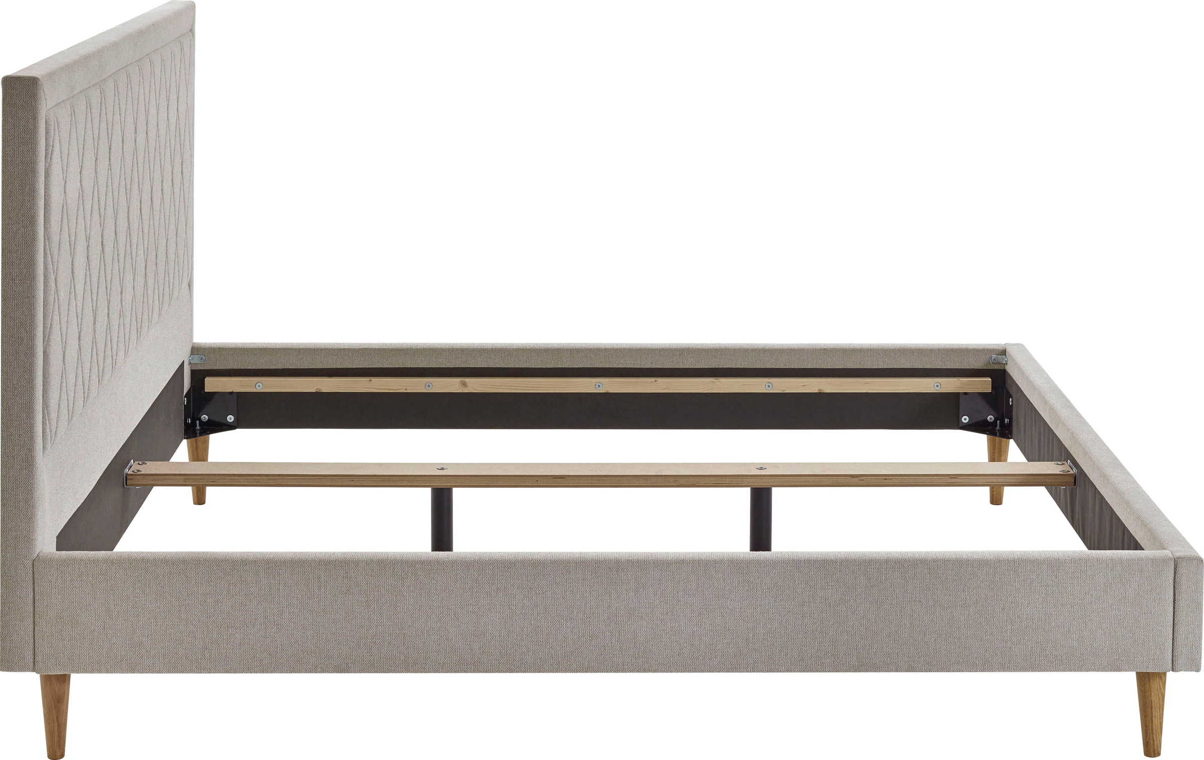 ATLANTIC home collection Polsterbett »Paulin«, mit gestepptem Kopfteil