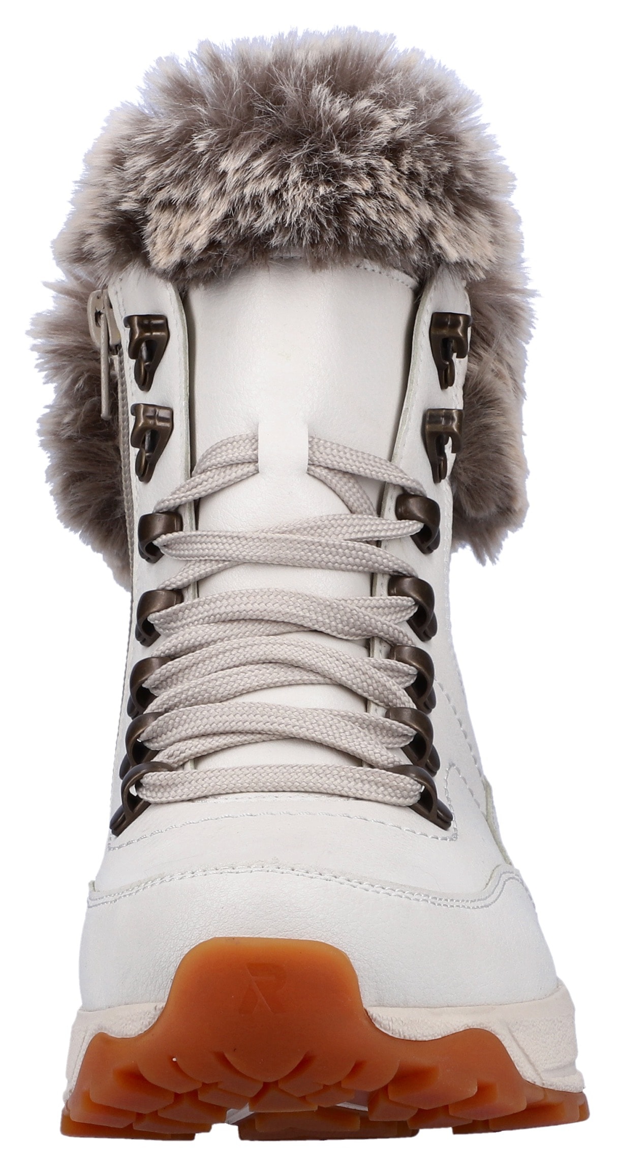 RIEKER Sport Winterboots, Hightop Sneaker, Schnürboots, Winterschuh mit Lammwollfutter