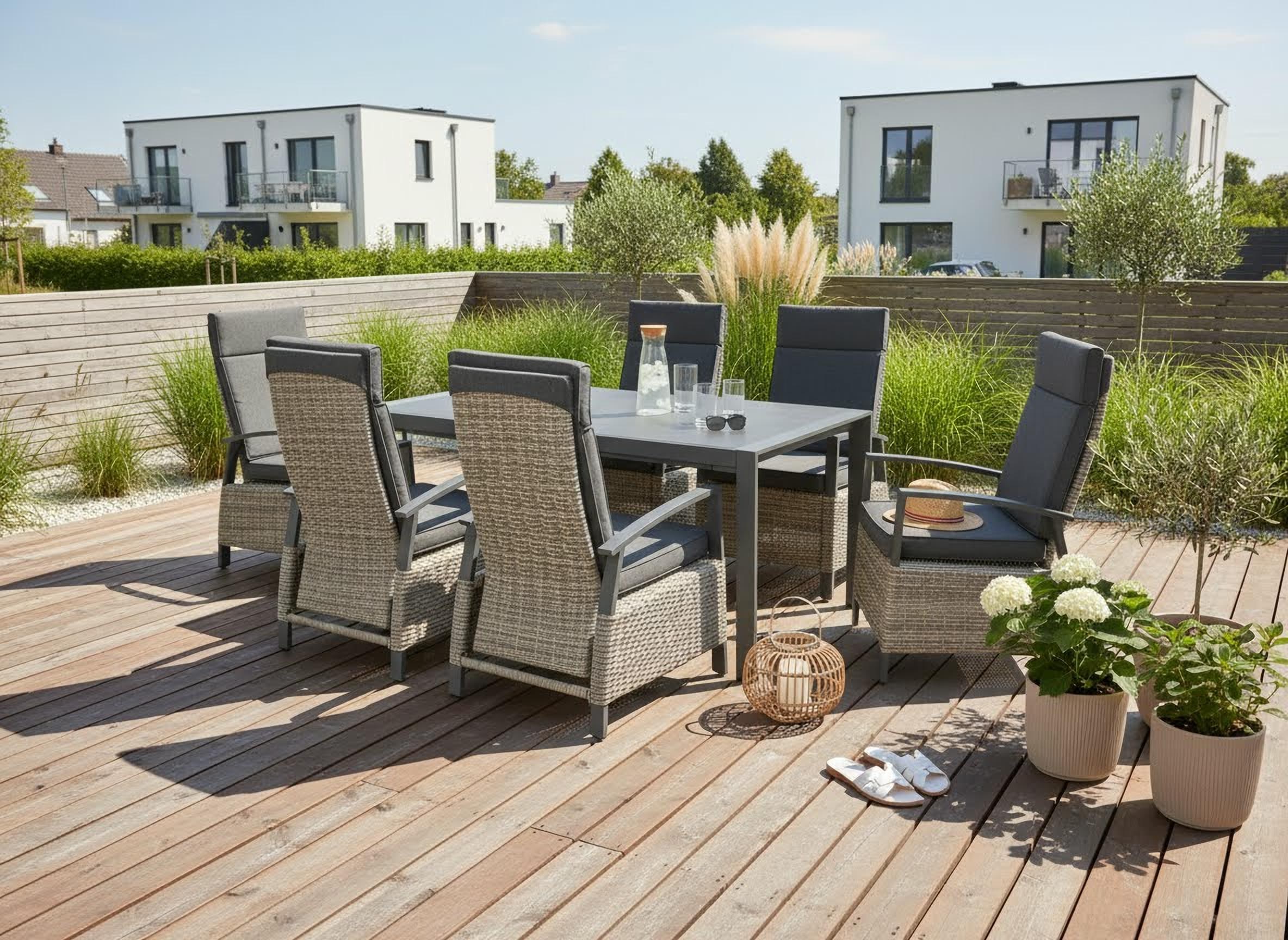 Creativ home Photophore »Laterne ALEGRE, mit Henkel« Kerzenhalter aus Naturweide, Ø 33 cm