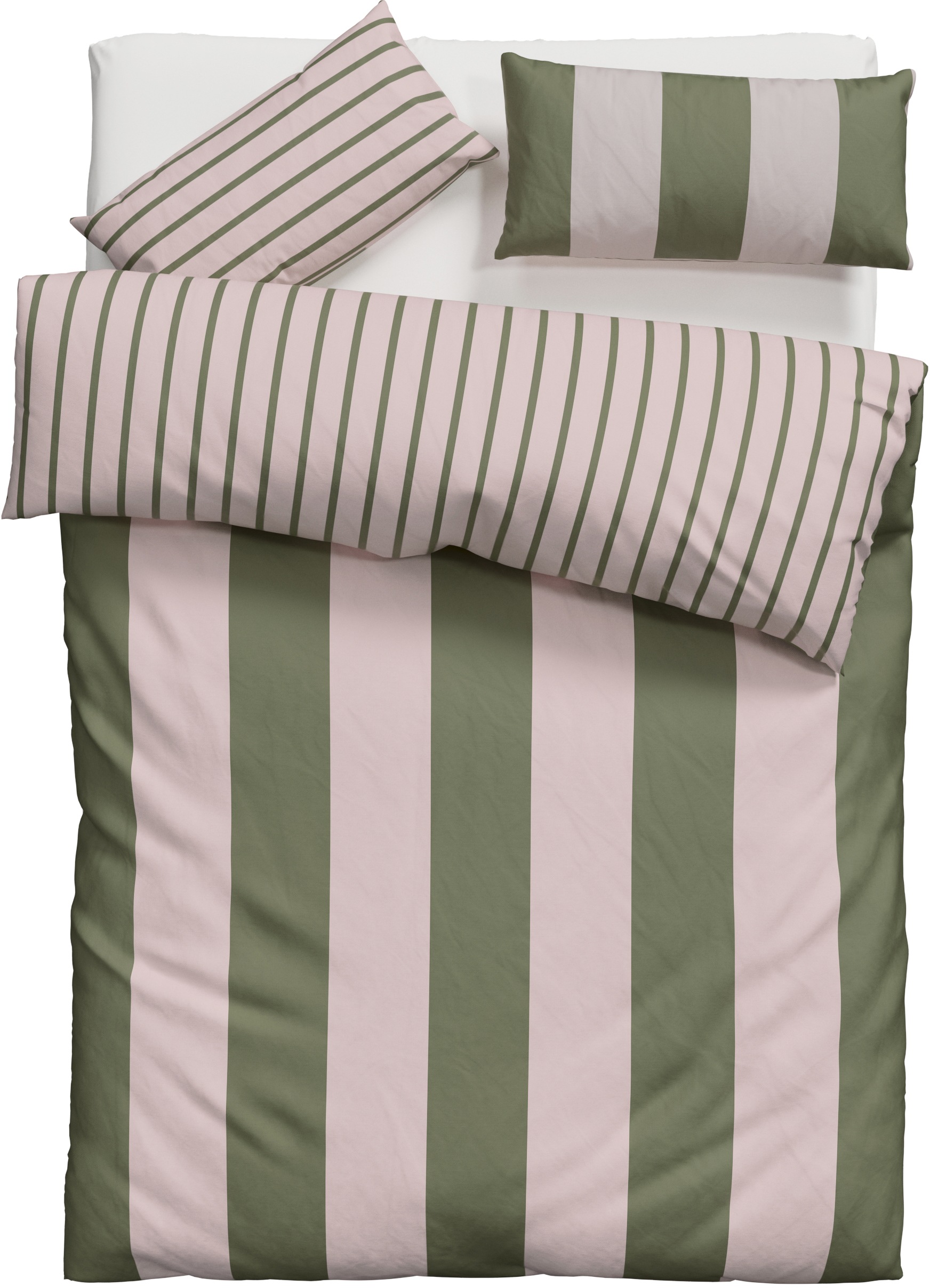 GOODproduct Bettwäsche »Sari Trend« 2 Stk. tlg. moderne Bettwäsche mit Streifen, frische Farben, ab Grösse 135x200 cm