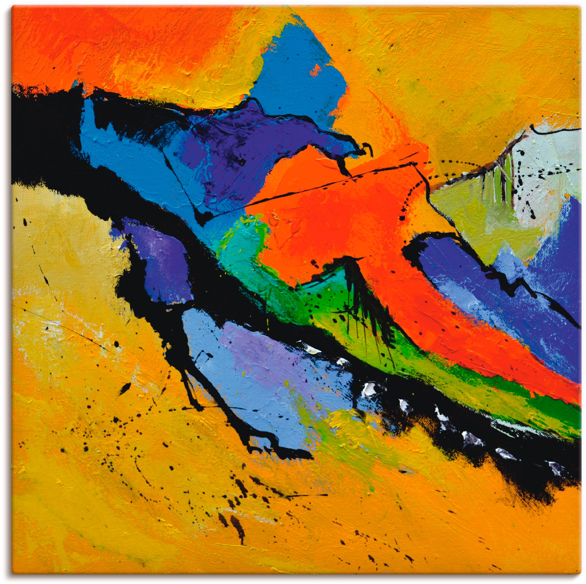 Image of Artland Leinwandbild "Abstrakt XI" Gegenstandslos 1 Stk. tlg. auf Holzrahmen gespannt