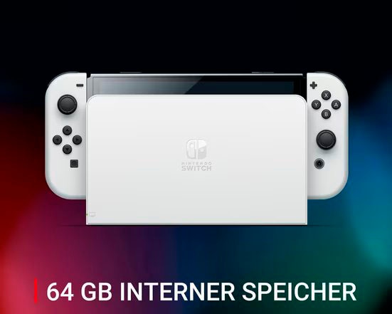 Nintendo Switch Set de consoles »OLED weiss + Mario Party Jamboree« 64 Go