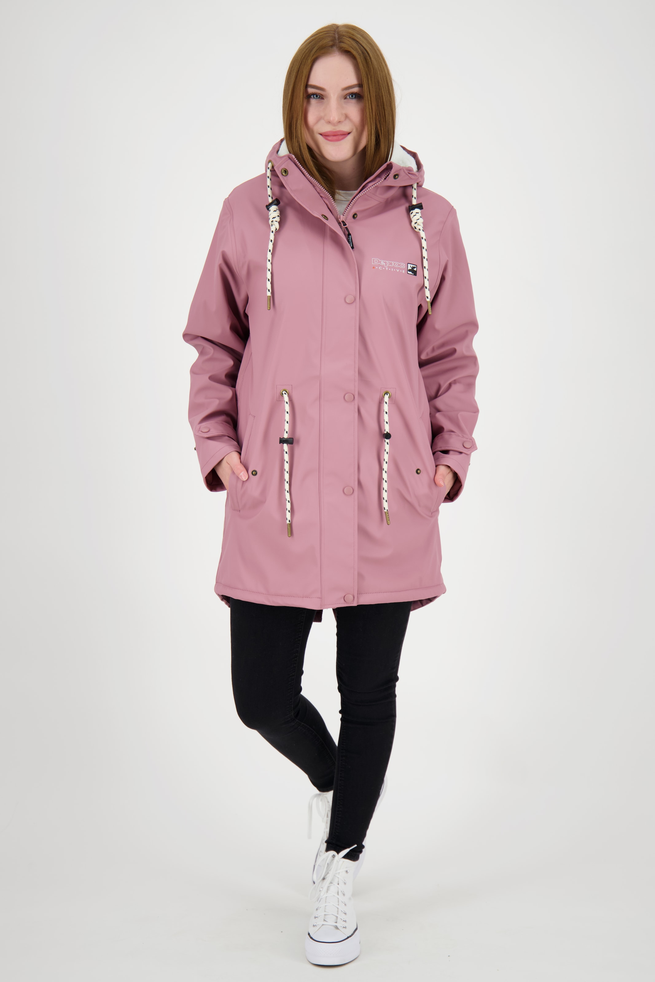 DEPROC Active Regenjacke »Friesennerz ELLESMERE WOMEN«, auch in Grossen Grössen erhältlich