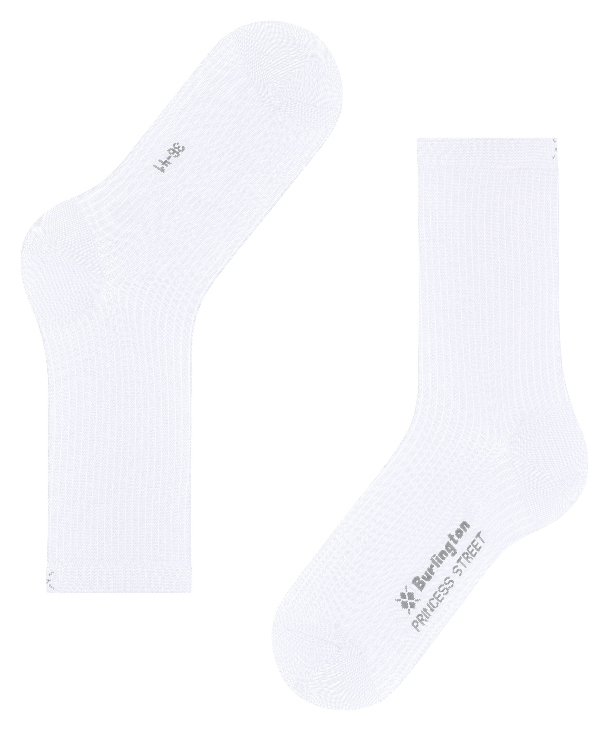Burlington Socken »Princess Street« Einheitsgrösse 36-41, feine Rippenstruktur, Viskosemischung