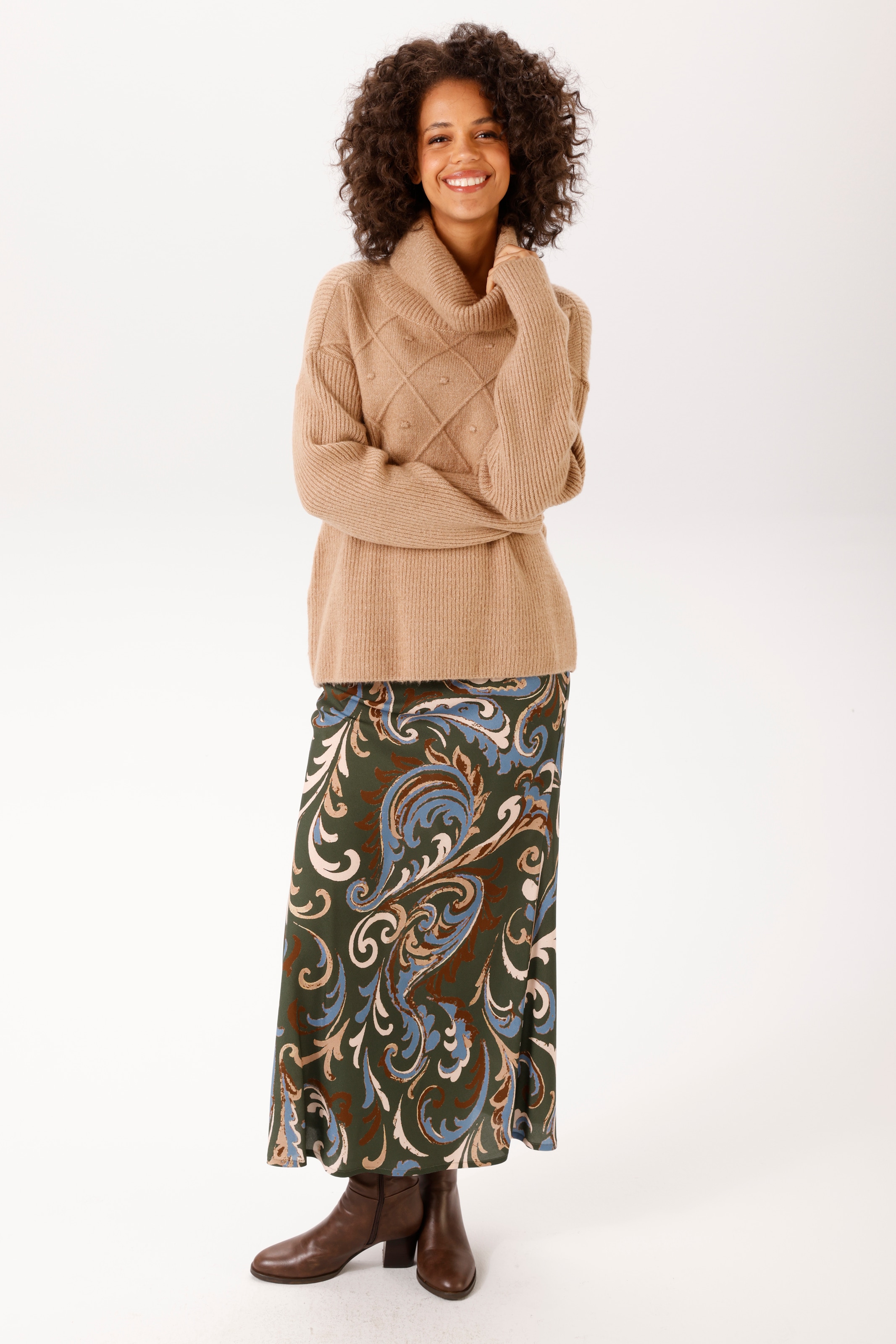 Aniston CASUAL Maxirock mit grossflächigem Paisley-Muster - NEUE KOLLEKTION