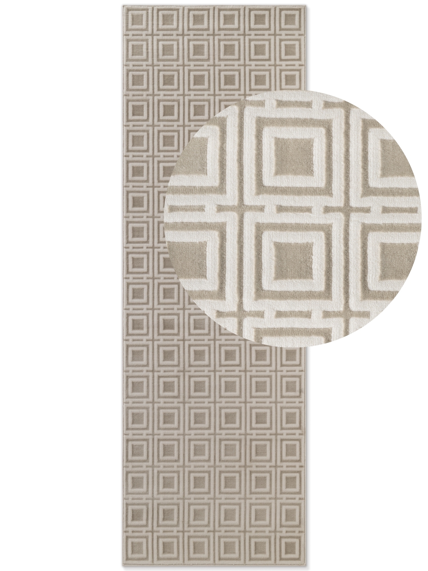 Image of ELLE DECORATION Designteppich "Howlite" rechteckig 9 mm Höhe Wohnzimmer, Schlafzimmer, Läufer, Hoch-Tief Effekt, Flur, Glanz