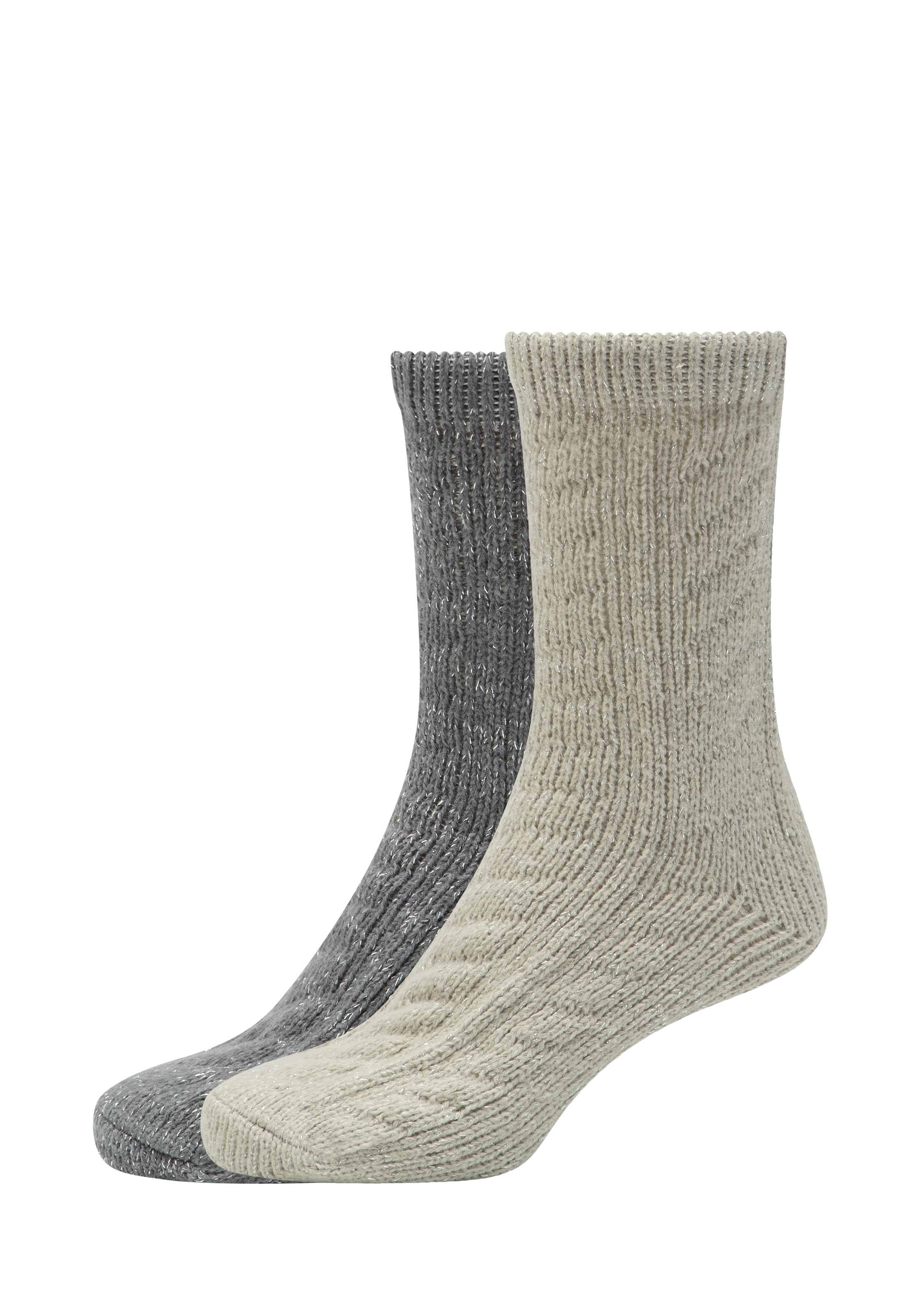 s.Oliver Socken »warm & cozy«, (4 Paar), mit elastischem Bund