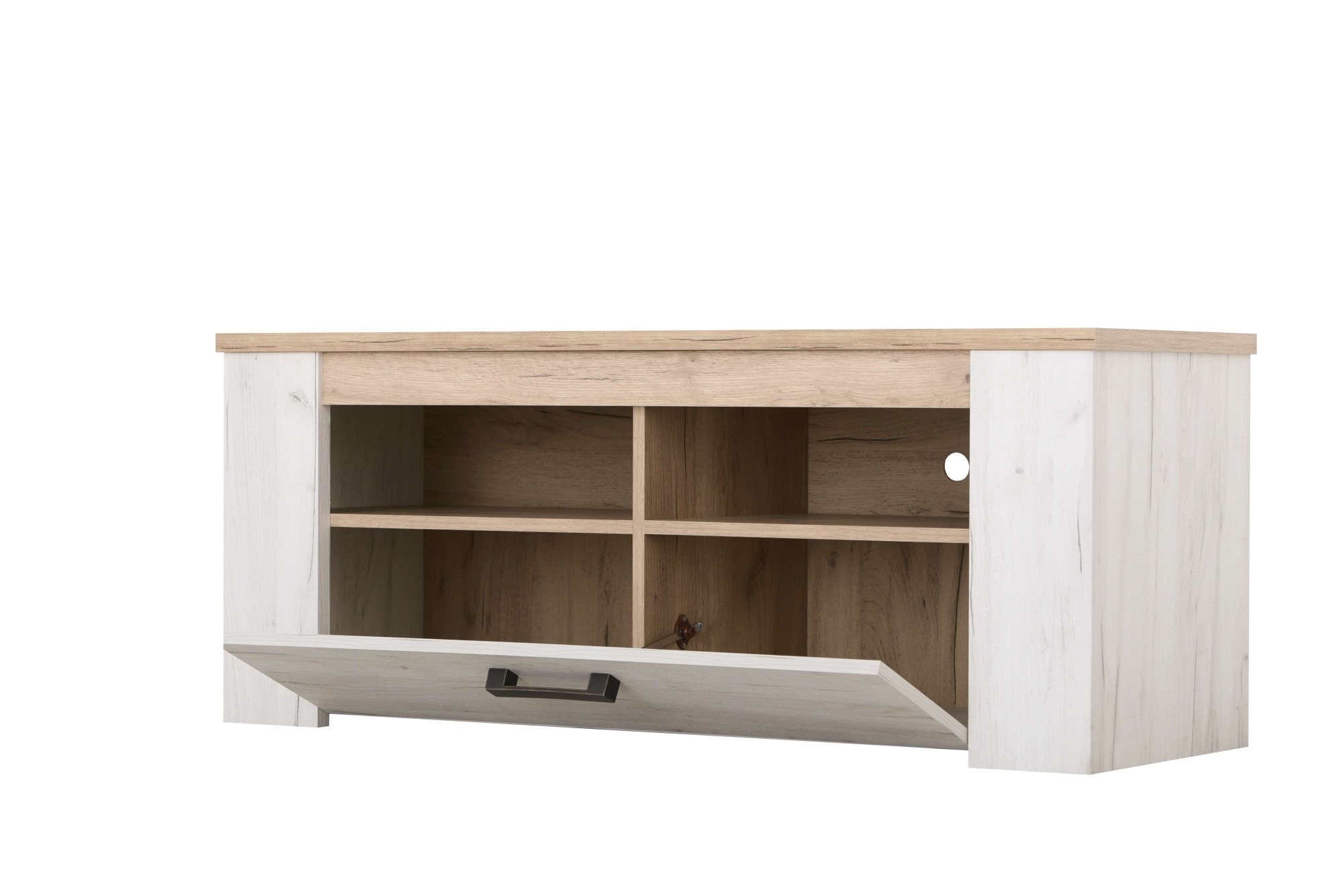 Home affaire Lowboard »Kent TV-Sideoard 120 cm, mit zwei geschlossenen Fächern« TV-Kommode mit viel Platz, für moderne Fernseher in jedem Wohnzimmer