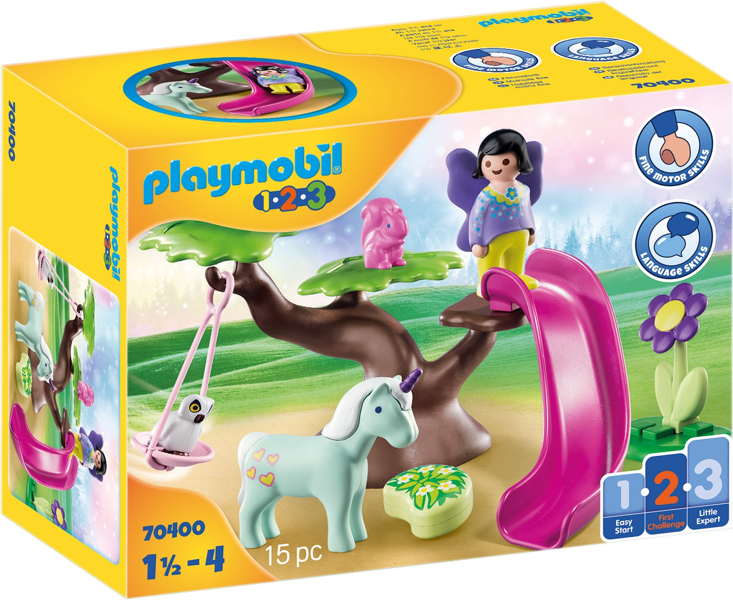 Image of Playmobil® Konstruktions-Spielset »Feenspielplatz (70400), Playmobil 1-2-3«, (15 St.), Made in Europe bei Ackermann Versand Schweiz