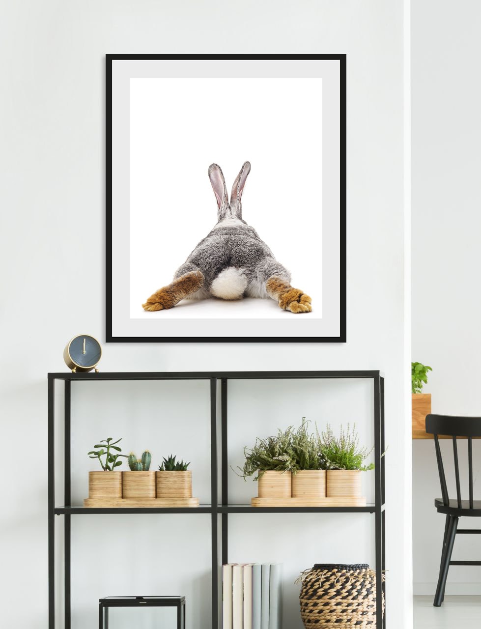 queence Bild »Bunny Tail«, Hase, (1 St.), Poster, gerahmt, niedlich, Puschel