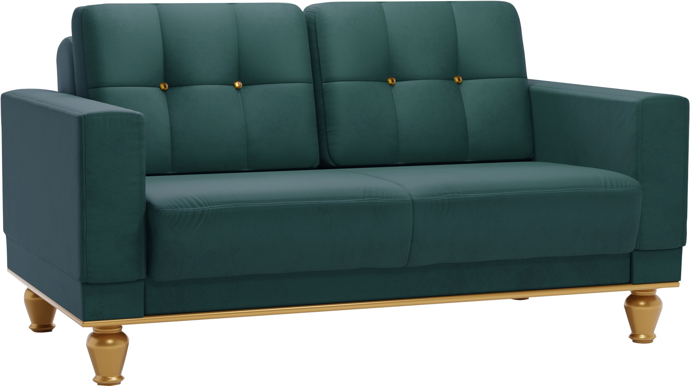 sit&more 2-Sitzer »Orient 5« Rückenkissen mit Strass-Stein, goldfarbene Applikationen