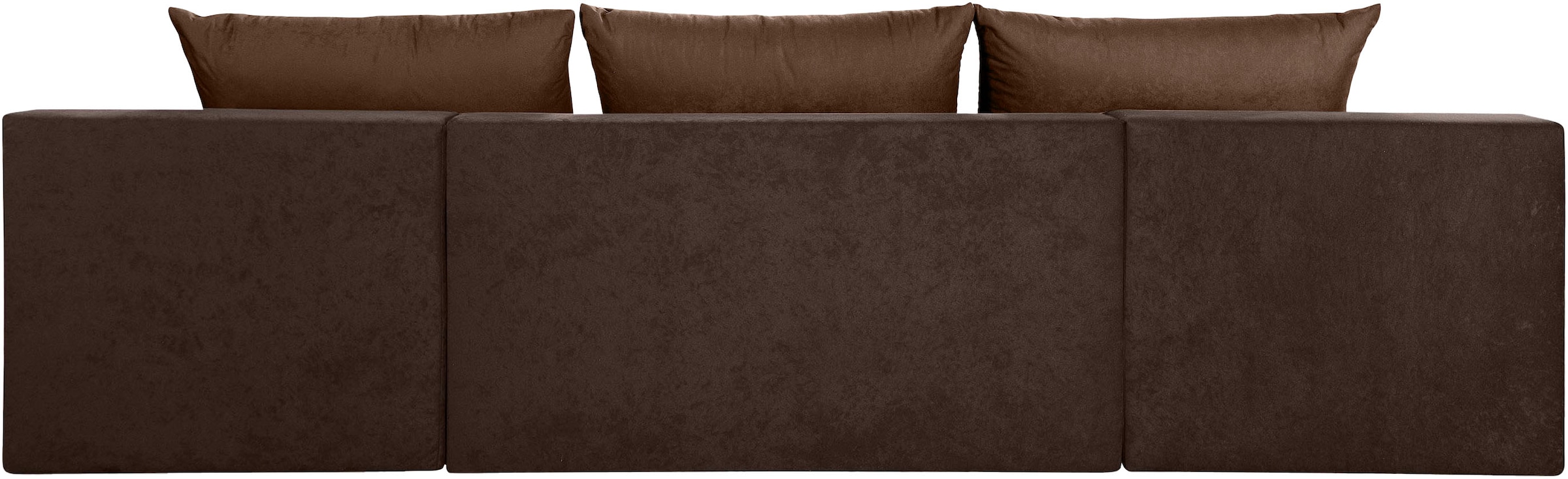 COLLECTION AB Wohnlandschaft »Josy, U-Form, Schlafsofa mit Bettkasten«, (Cord-/Mix), flexible Recamiere, Breite: 269cm, inklusive Rückenkissen
