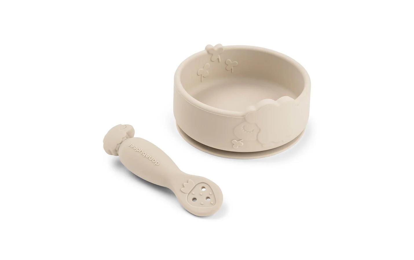 DONE BY DEER Set de vaisselle pour enfants »done by deer Stick&Stay Esslernset Sheepy«