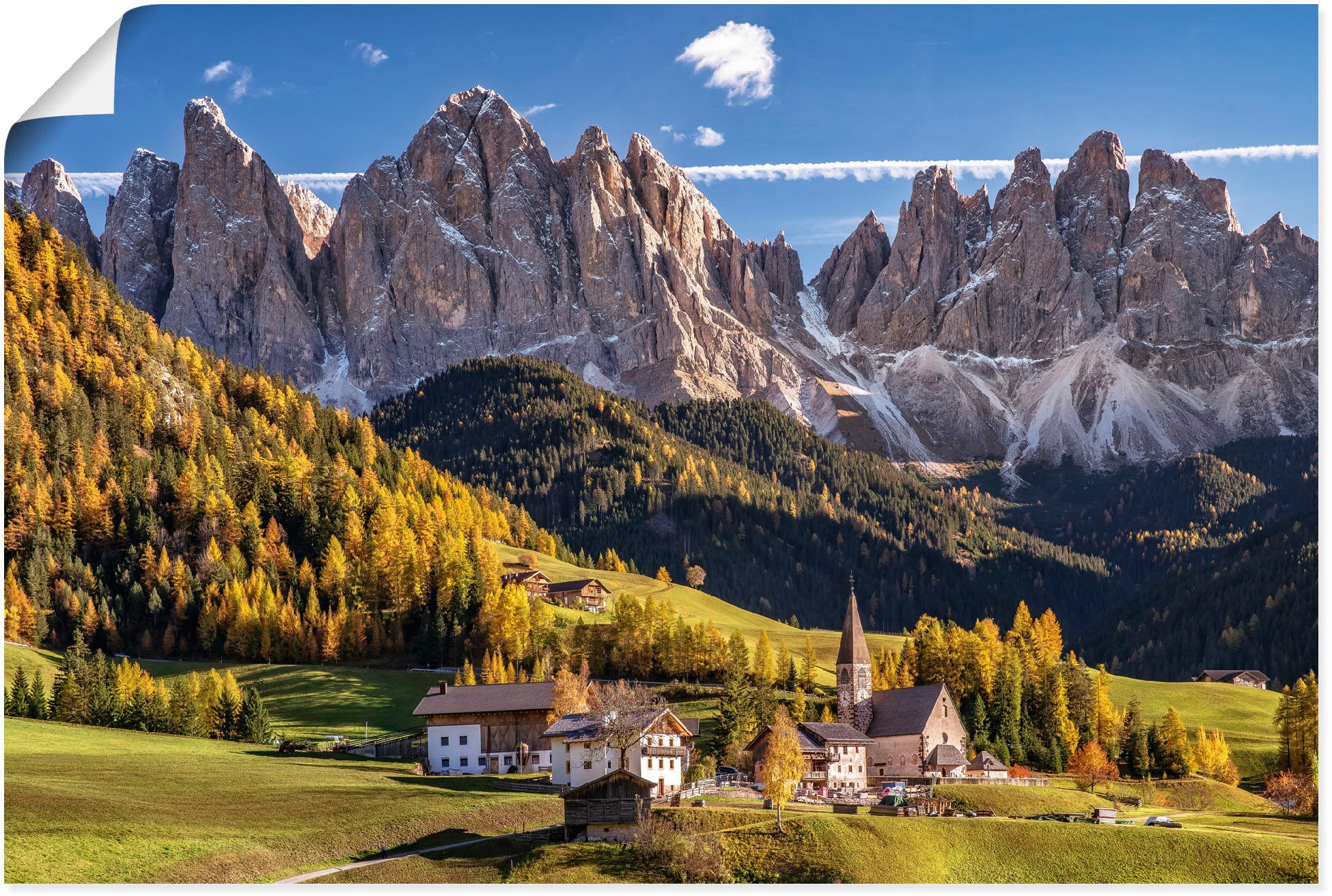 Image of Artland Poster "Herbst in Südtirol" Berge & Alpenbilder 1 Stk. tlg. ohne Rahmen
