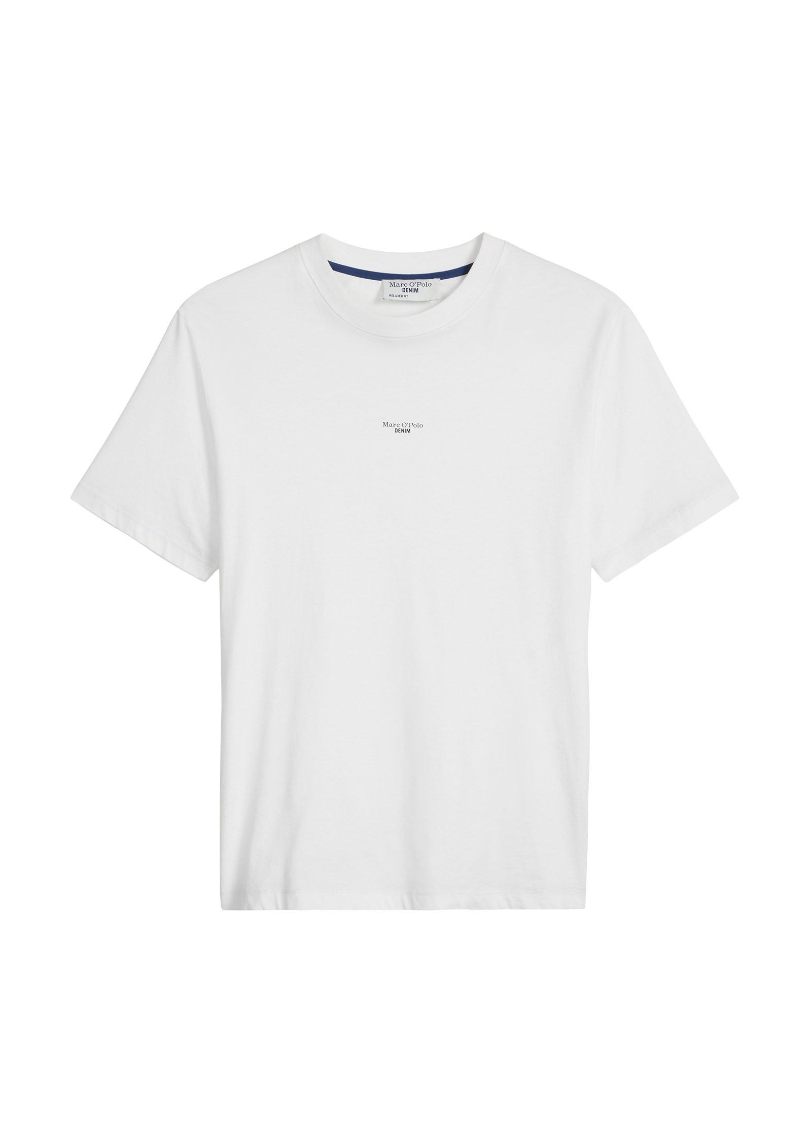 Marc O'Polo DENIM T-shirt mit Labeling vorne mittig
