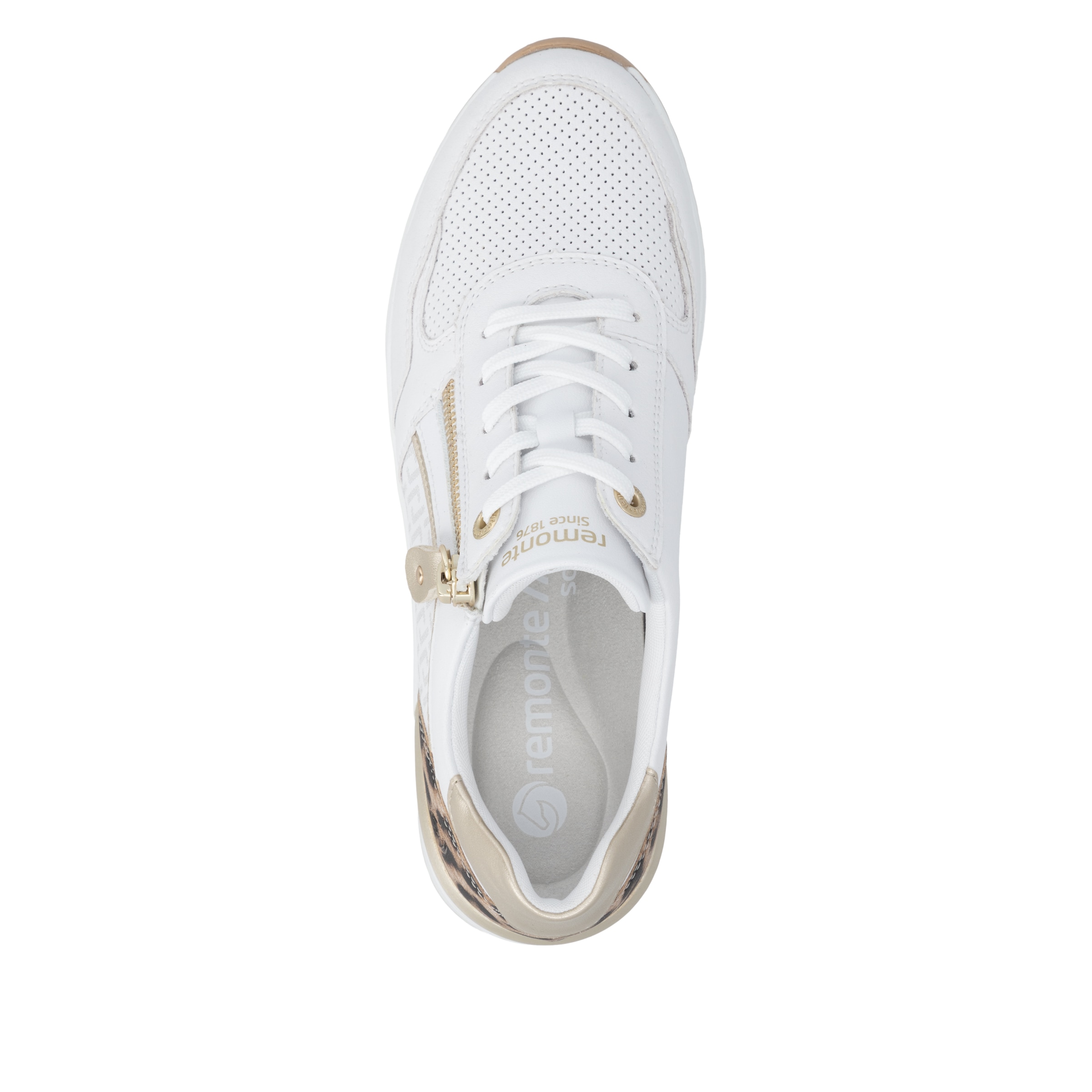 Remonte Baskets compensées  Chaussure de loisir, chaussure basse, à lacets avec fermeture éclair latérale