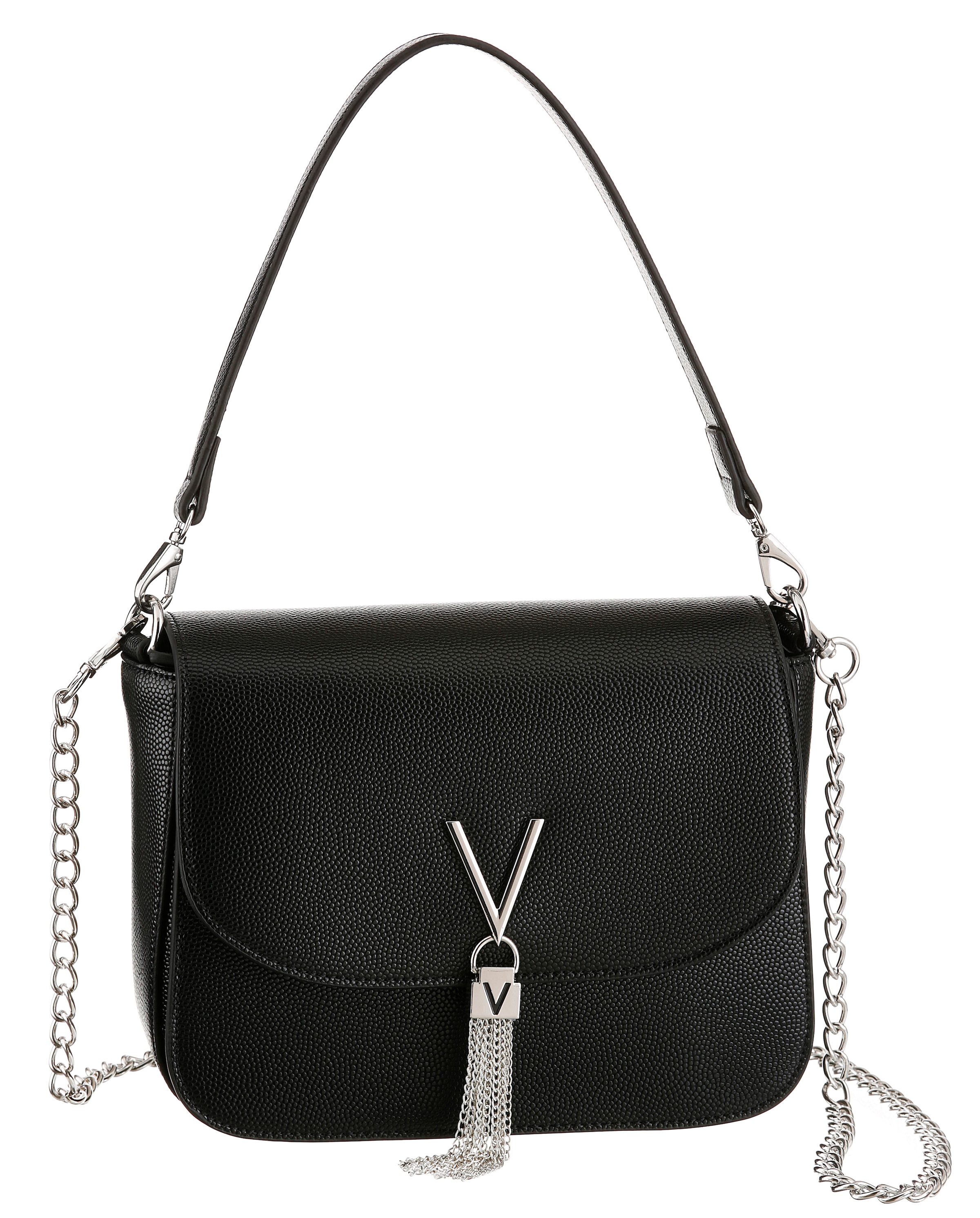 Image of VALENTINO BAGS Schultertasche "DIVINA" mit Ketten Details Handtasche Damen Tasche Damen Schultertasche