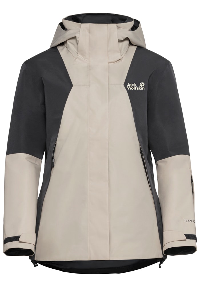 Jack Wolfskin Veste de ski »FLOWLINE 2L INS JKT W« avec capuche mit TEXAPORE 2L, abnehmbare Kapuze, atmungsaktiv, wasserdicht