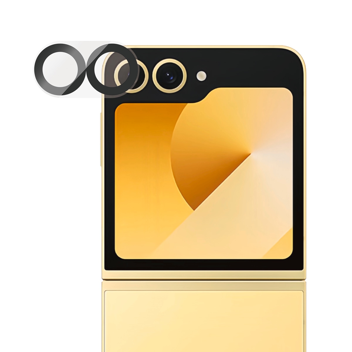 CARE by PanzerGlass Verre de protection pour appareil photo »Camera Lens Protector« für Samsung Galaxy Z Flip7 FE Objektivschutz, Kameraschutz, Linsenschutz, kratz- & stossfest